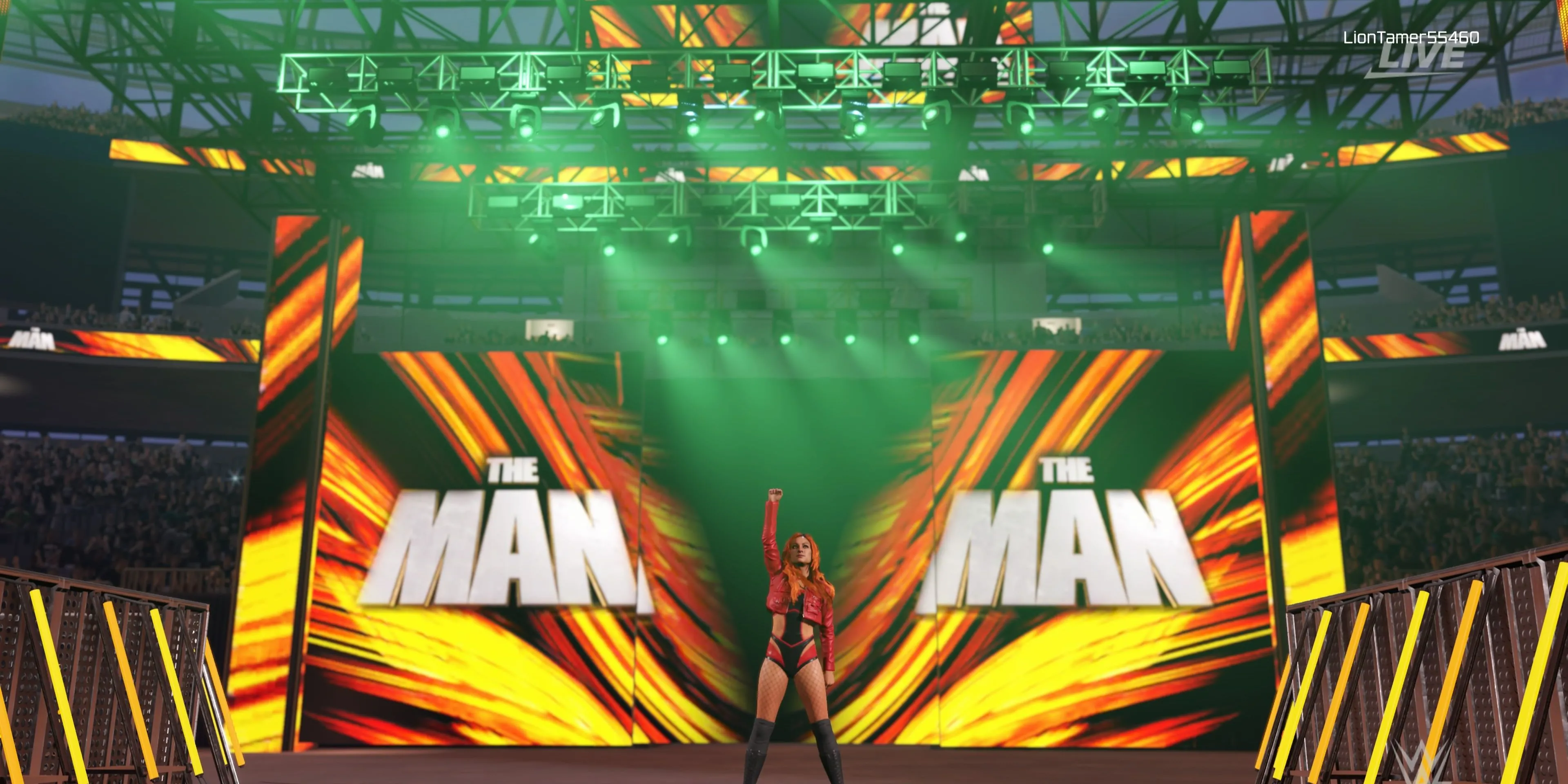 Becky Lynch, 'The Man', một trong những đô vật nữ kỳ cựu của WWE, trong game WWE 2K25.