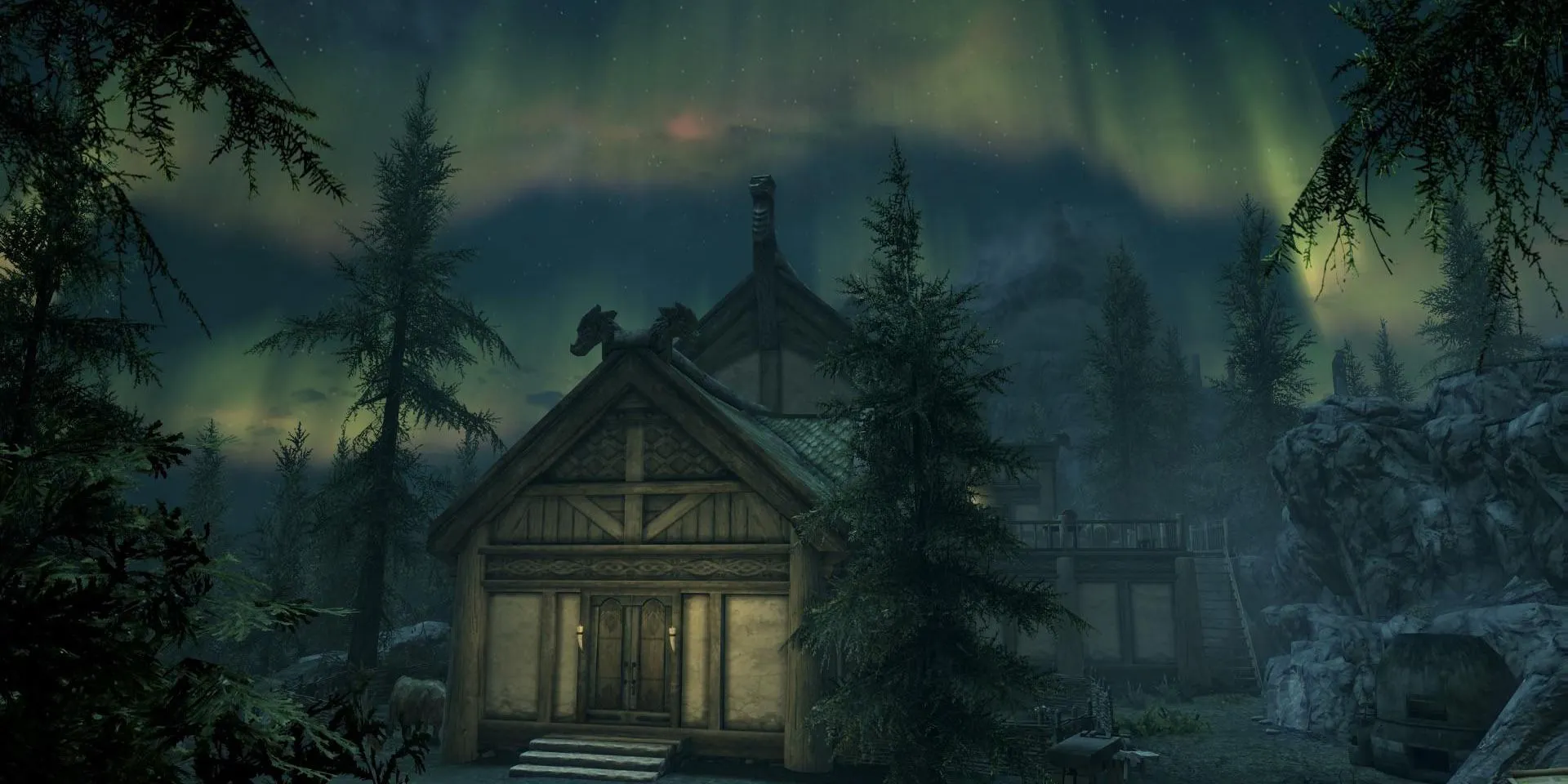 Biệt thự Lakeview Manor được xây dựng trong DLC Hearthfire của Skyrim