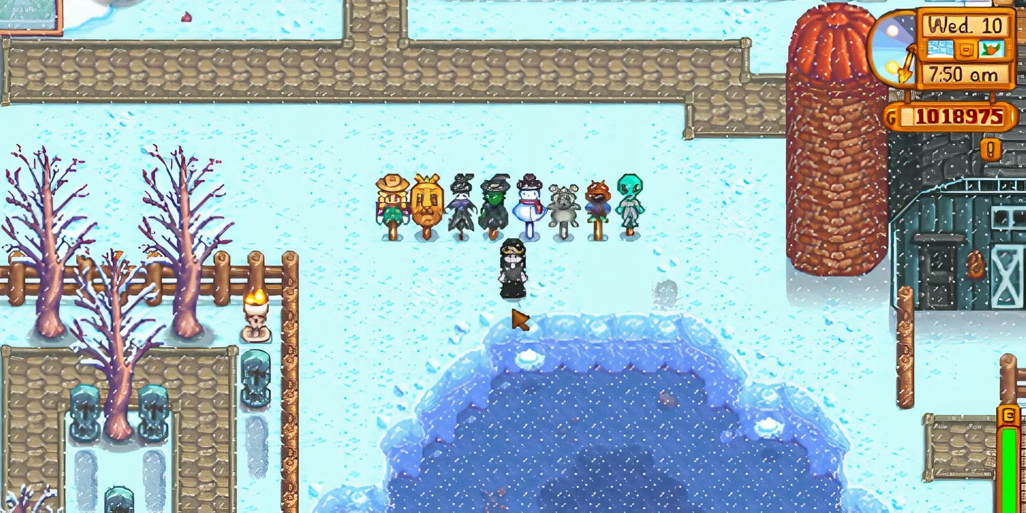 Bộ sưu tập đầy đủ 8 loại Rarecrow (Bù nhìn hiếm) trong game Stardew Valley