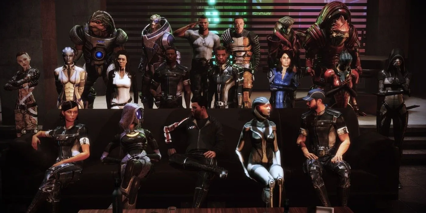 Bữa tiệc của Commander Shepard cùng đồng đội trong DLC Citadel của Mass Effect 3