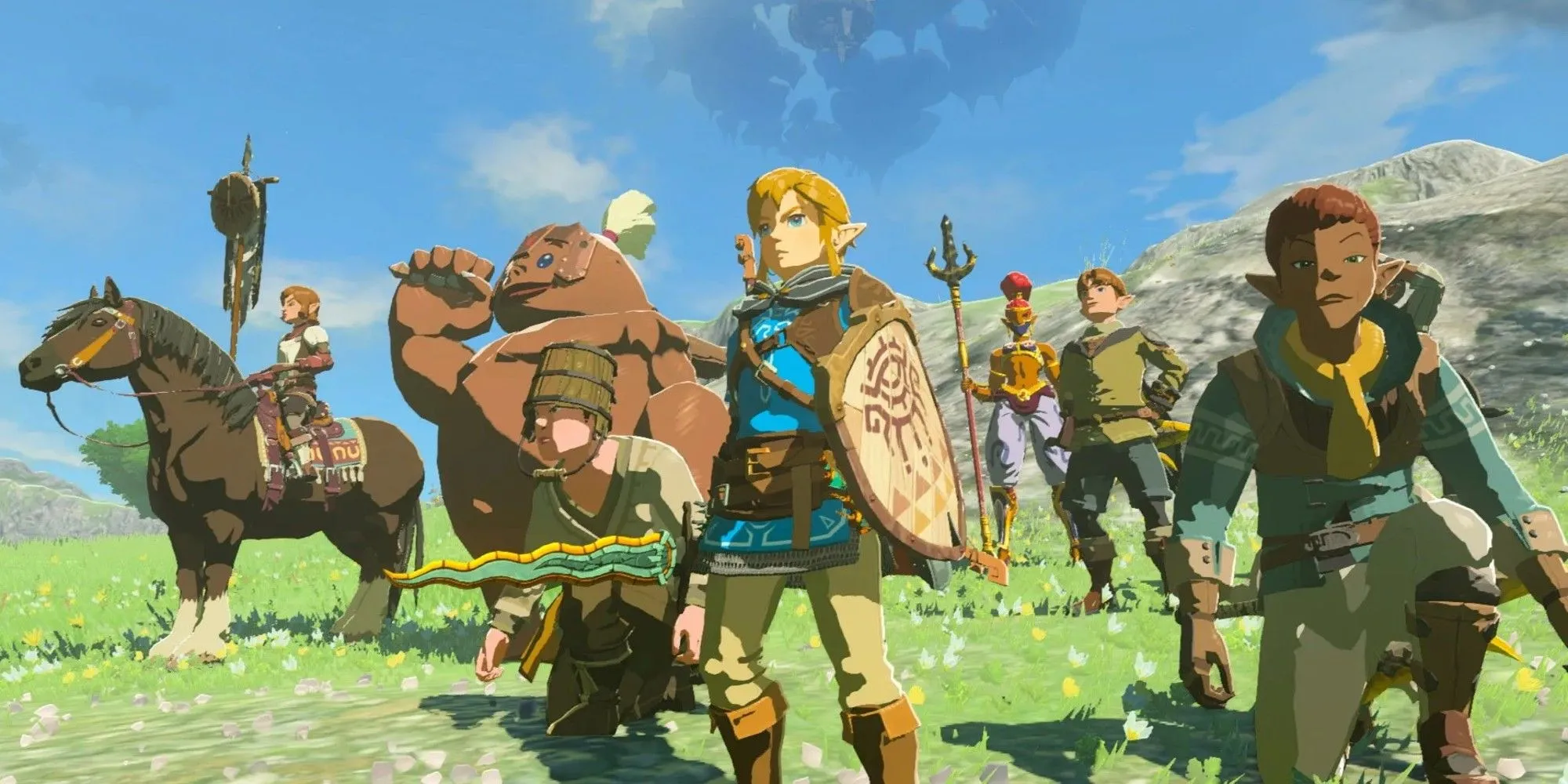 Các nhân vật quen thuộc Link, Zelda trong The Legend of Zelda: Tears of the Kingdom