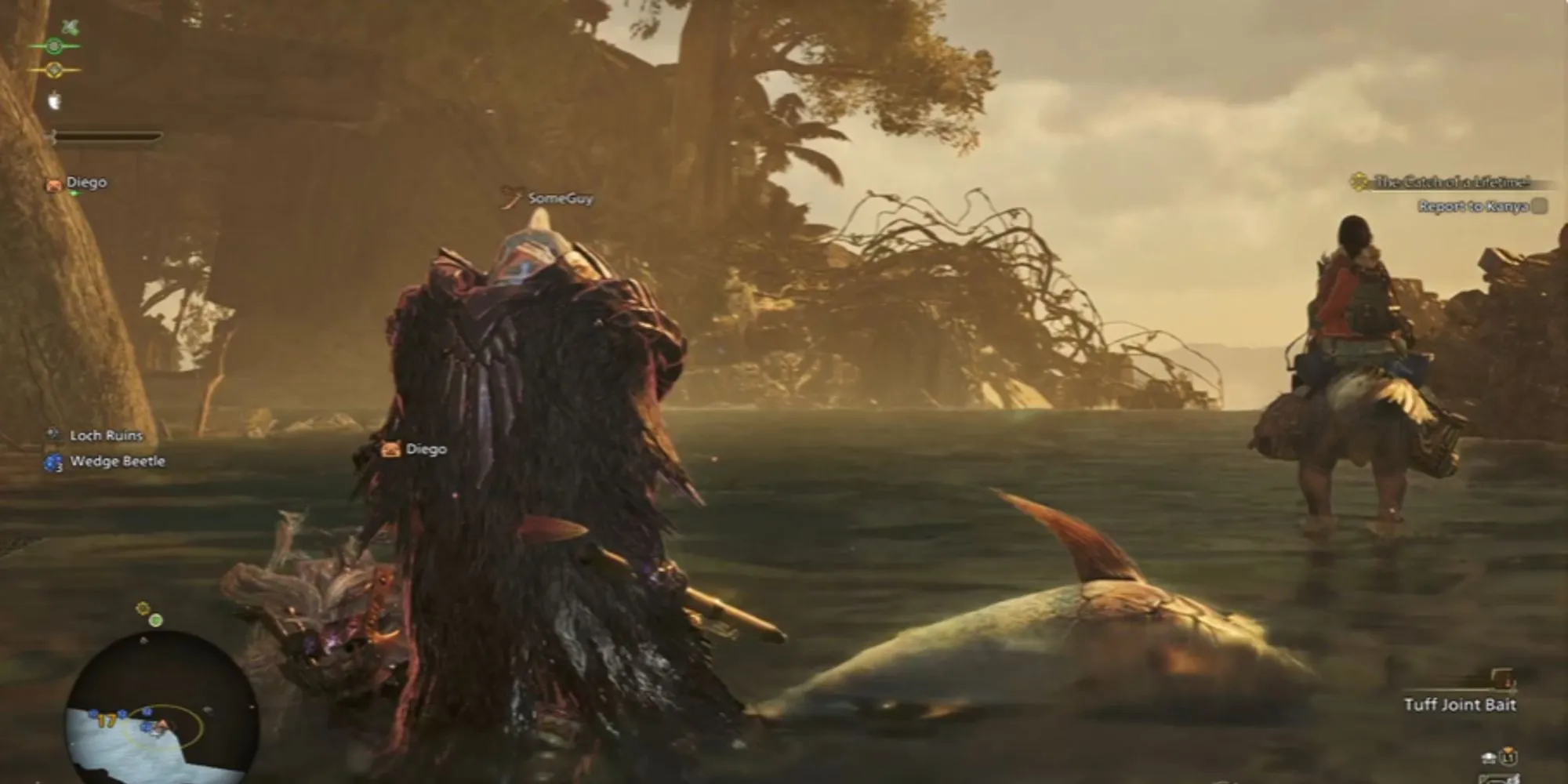 Các phần thưởng khi câu cá trong Monster Hunter Wilds