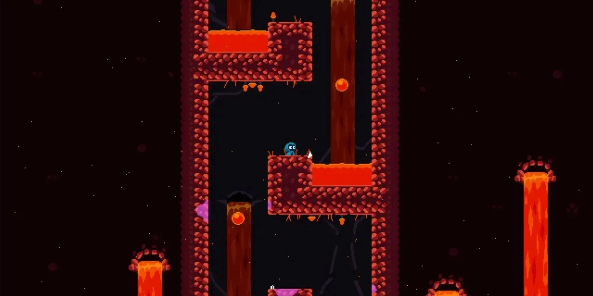Cận cảnh nhân vật chính sử dụng thuốc nổ để di chuyển trong game Splodey