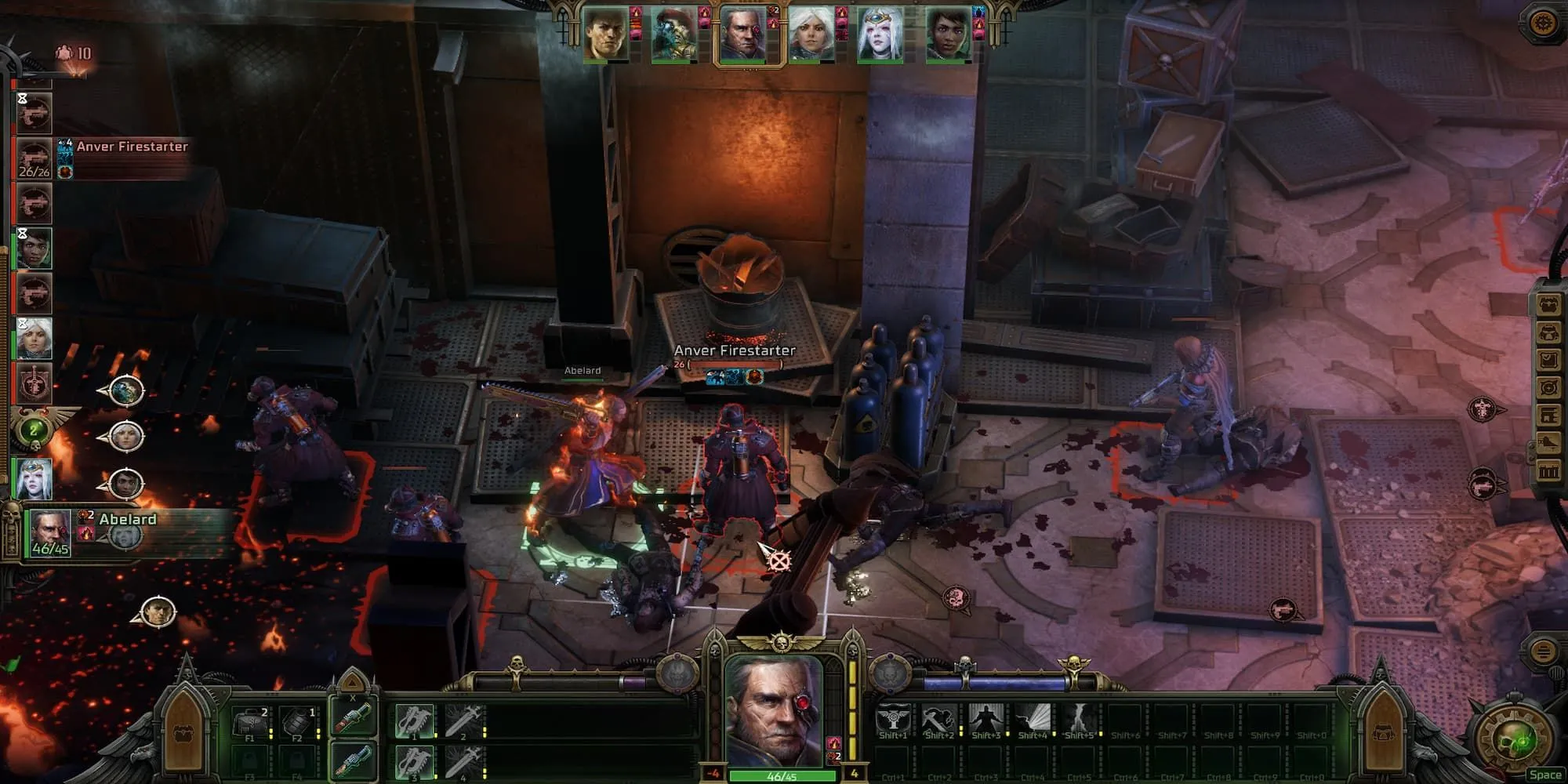 Cận chiến chiến thuật trong Warhammer 40k Rogue Trader - game RPG không gian chiến thuật