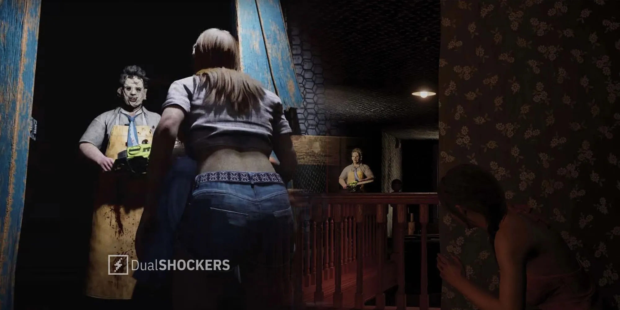 Cảnh gameplay sinh tồn trong game The Texas Chain Saw Massacre