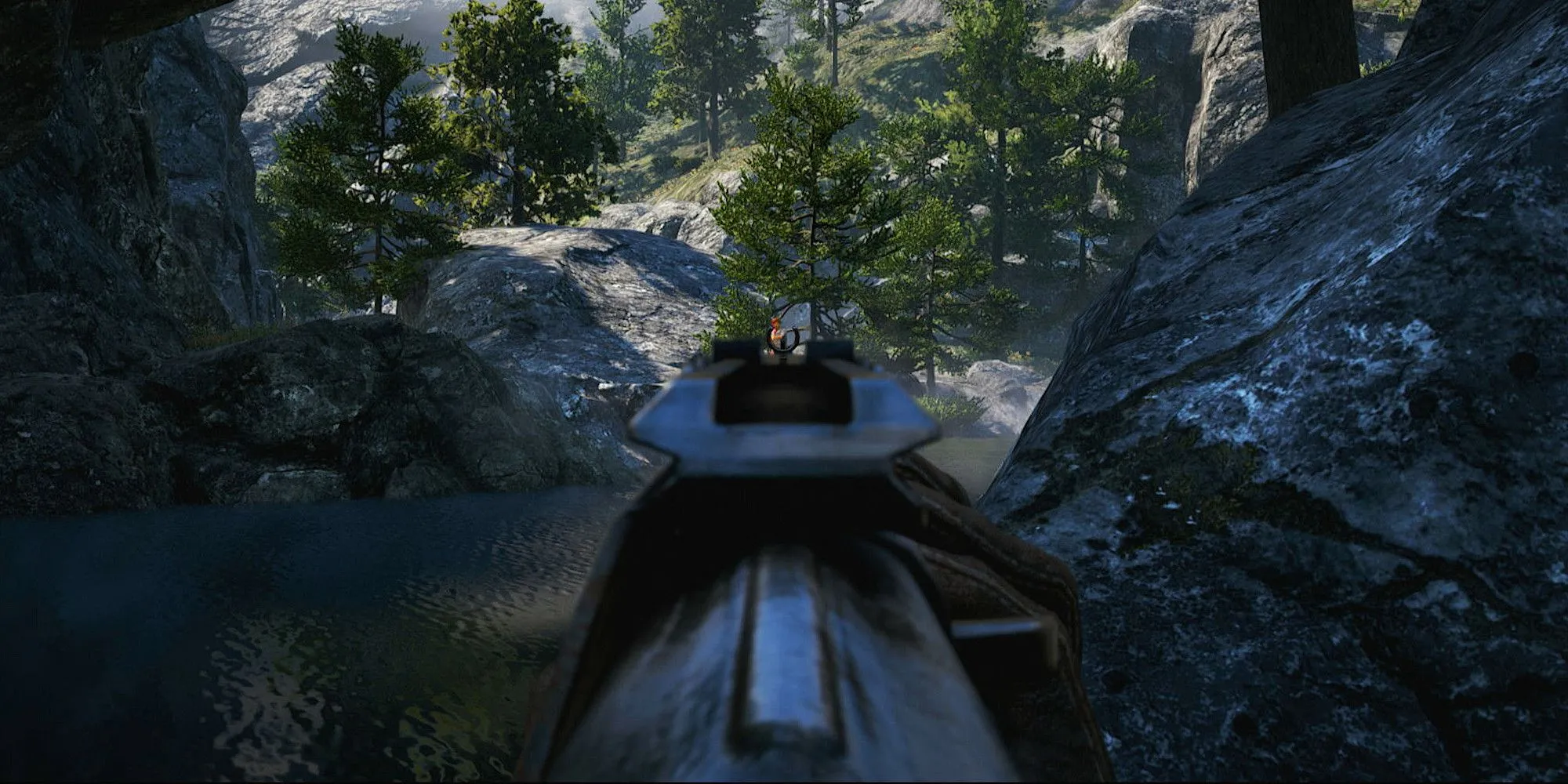 Cảnh hành động trong Far Cry 4 khi tắt HUD mang lại cảm giác chân thực