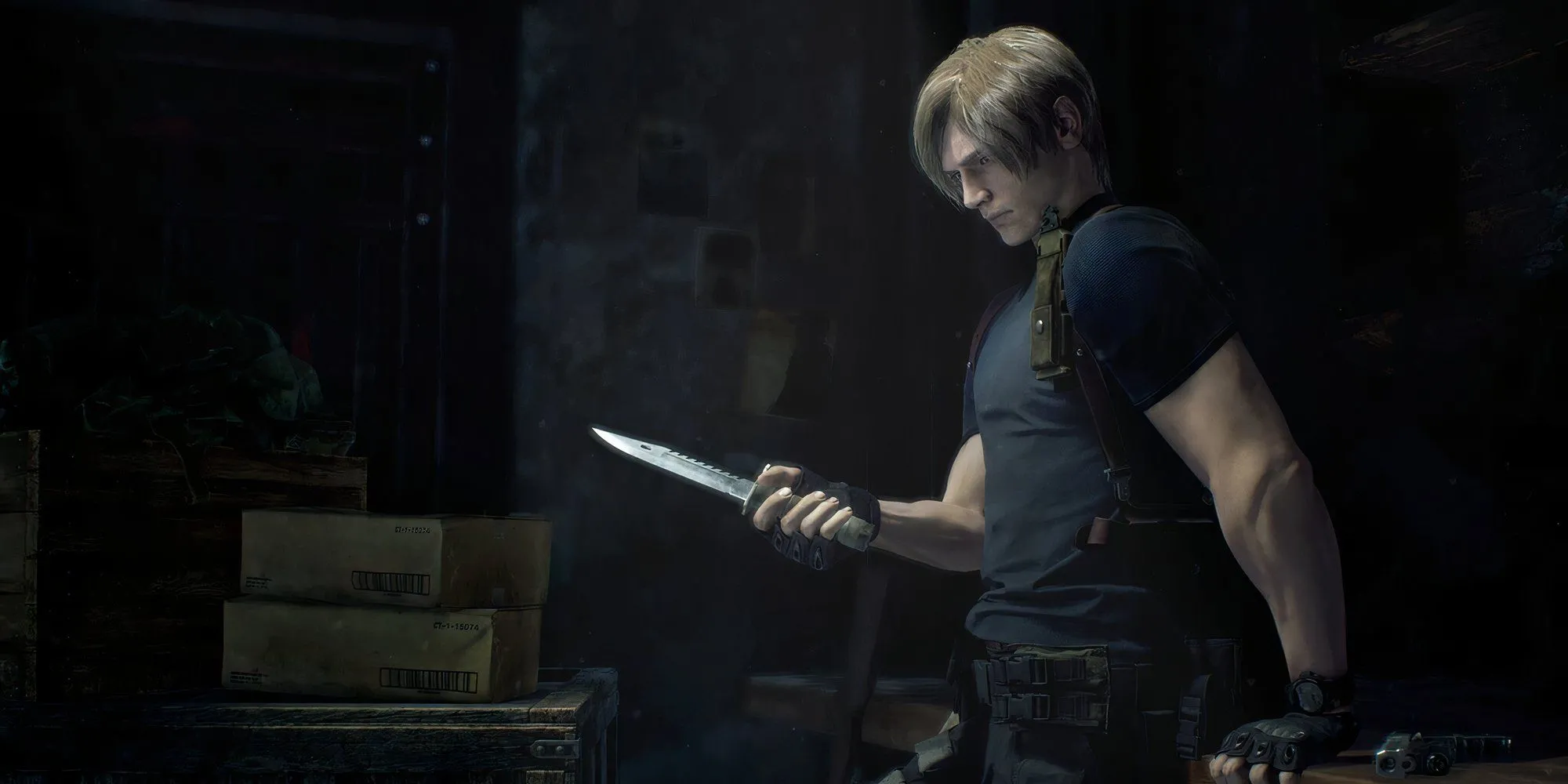 Cảnh Leon Kennedy trong Resident Evil 4 Remake