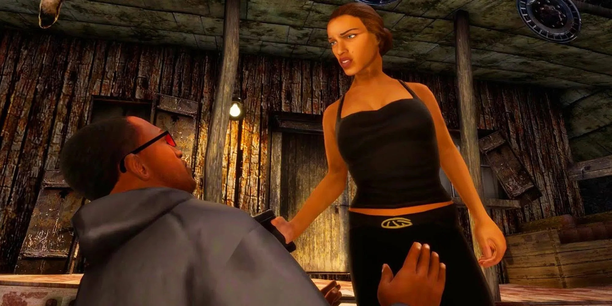 Catalina - nữ phản diện chính của GTA 3 với vẻ mặt nguy hiểm