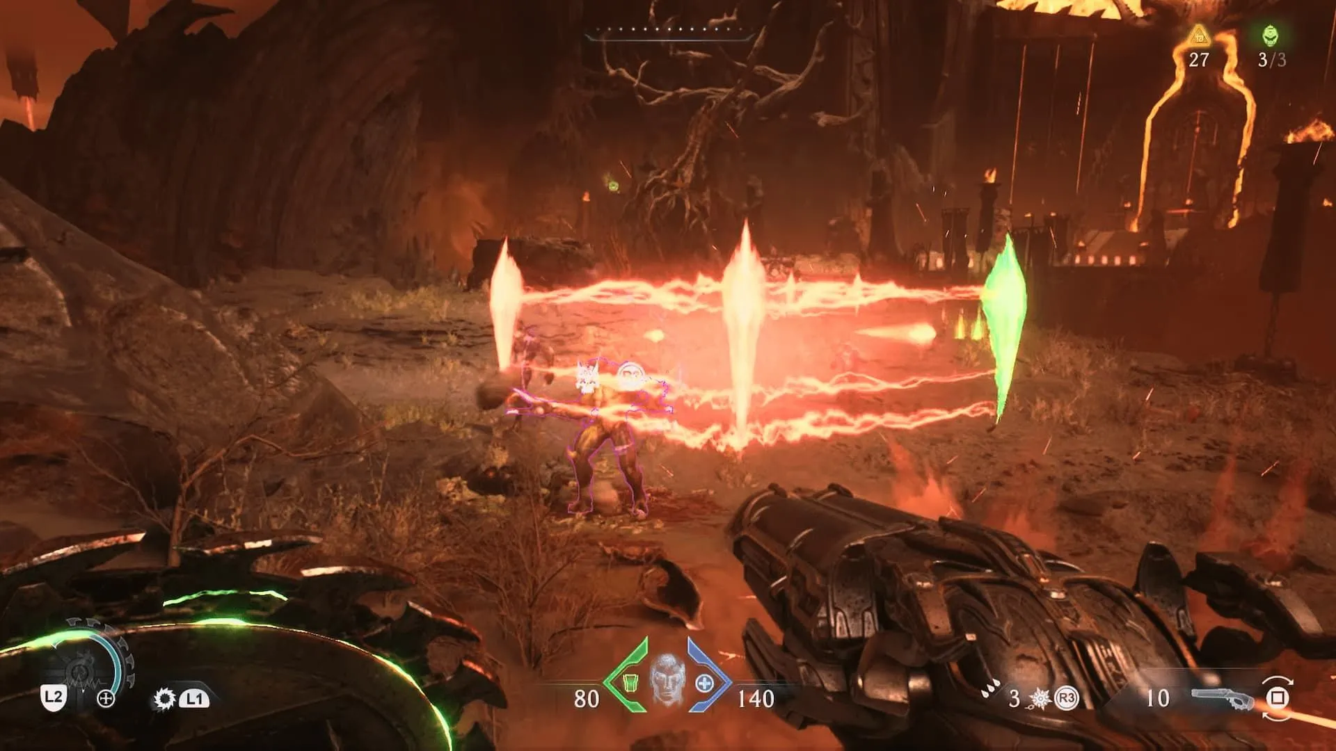 Chiến binh Doom Slayer chống lại quỷ dữ trong DOOM The Dark Ages