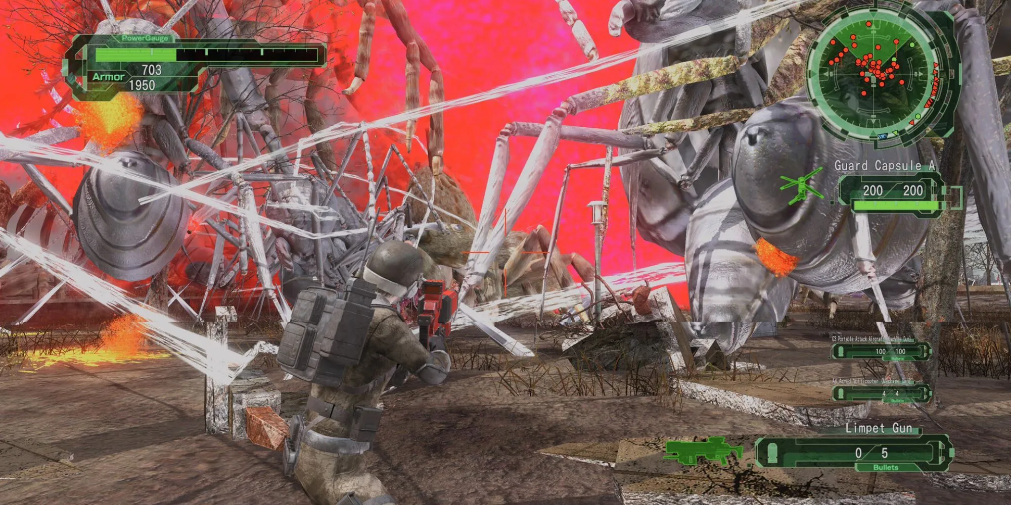Chiến binh EDF chiến đấu chống lại lũ quái vật côn trùng khổng lồ trong Earth Defense Force 6