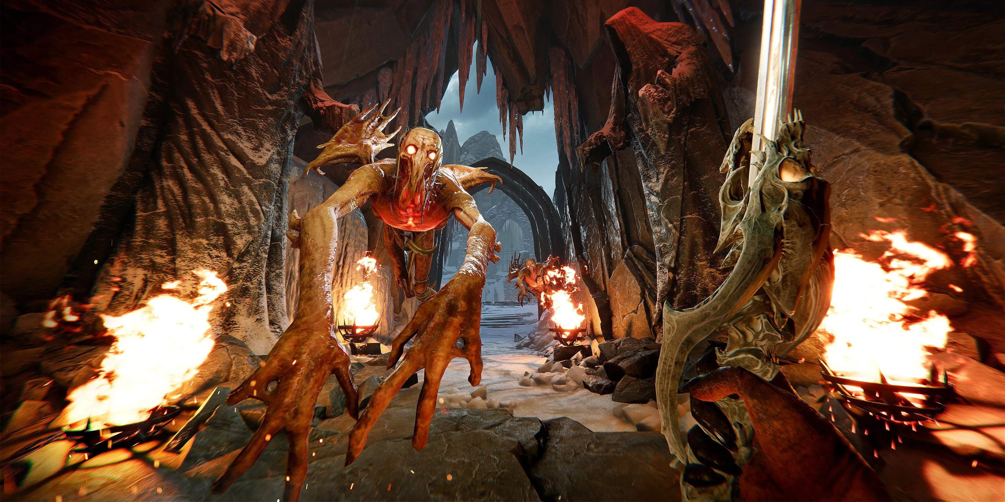 Chiến đấu với quỷ bằng kiếm theo nhịp điệu trong game Metal: Hellsinger