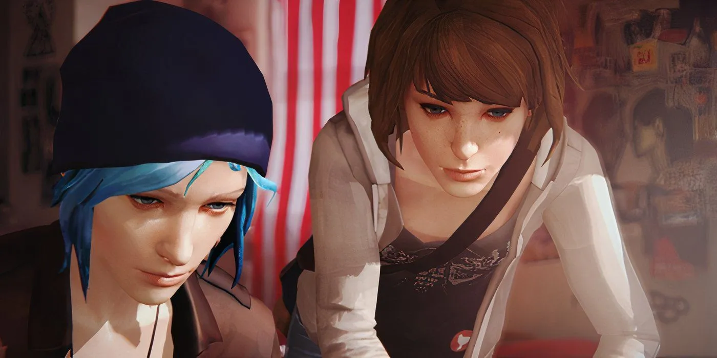 Chloe và Max trong Life is Strange nhìn nhau đầy tình cảm, biểu tượng của tình bạn và bí ẩn