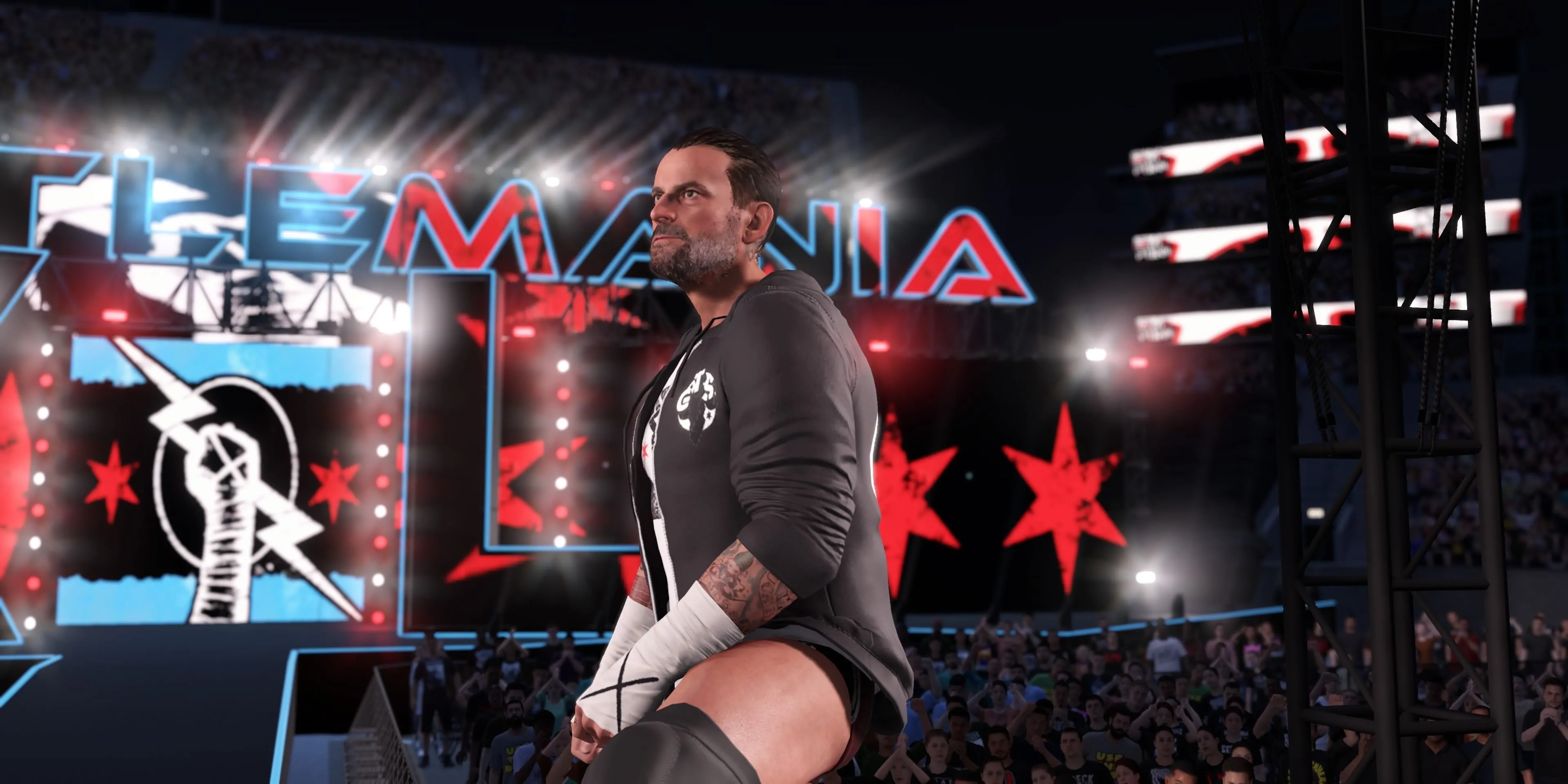 CM Punk đầy cá tính trên võ đài WWE 2K25