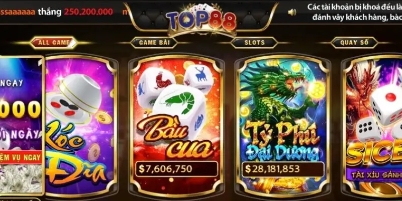 Cổng game Top88 - Nền tảng giải trí hấp dẫn hàng đầu 4 Cổng game Top88 – Nền tảng giải trí hấp dẫn hàng đầu