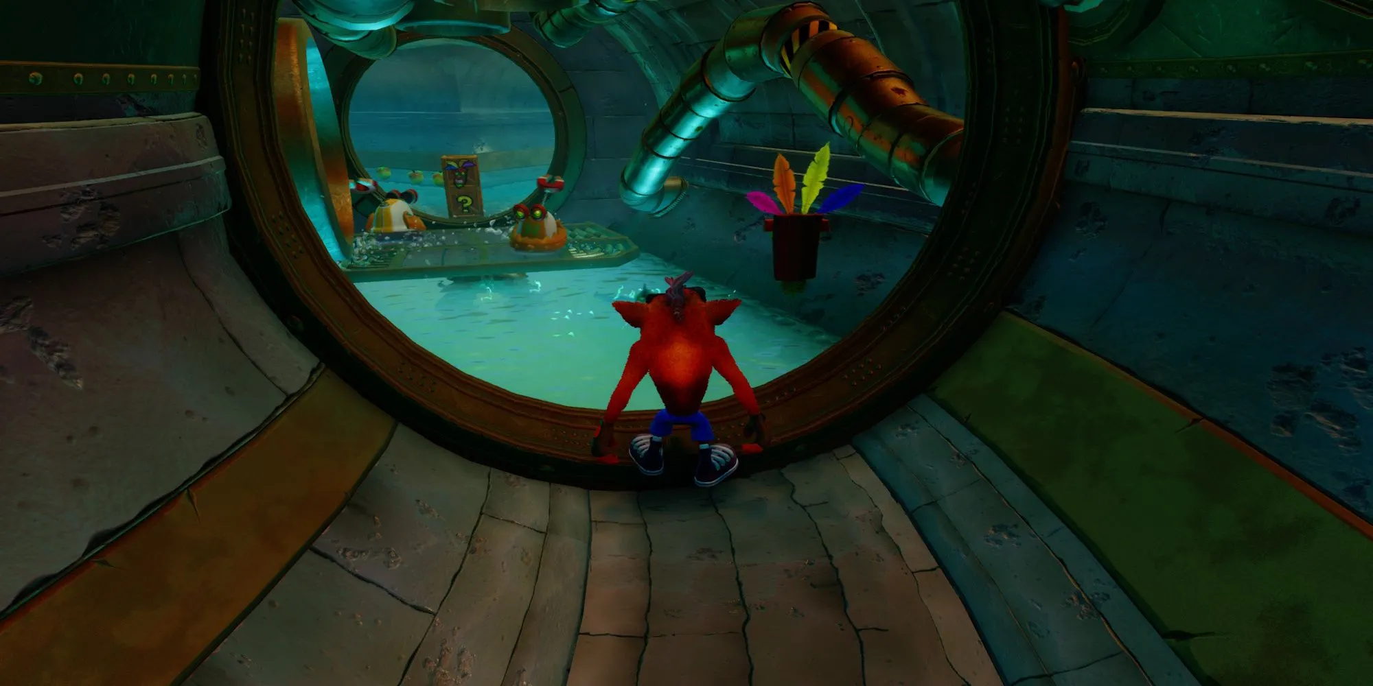 Crash đối mặt với lươn điện trong mê cung ống nước của màn The Eel Deal