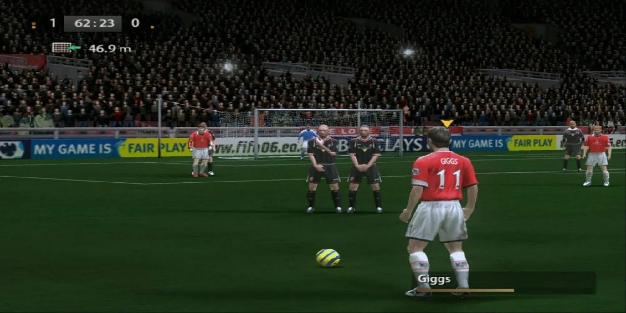 Cú sút phạt trong game FIFA 06
