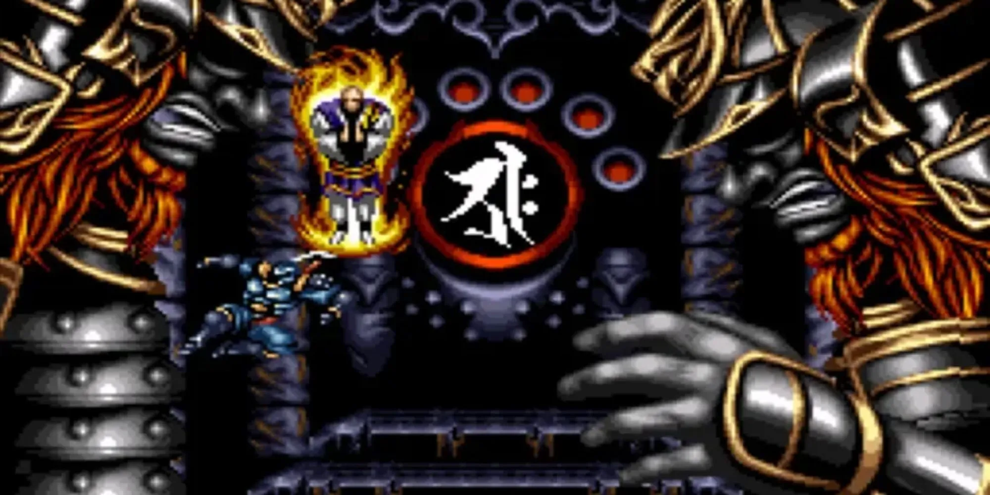 Cyborg ninja Hagane chiến đấu trong game Hagane: The Final Conflict