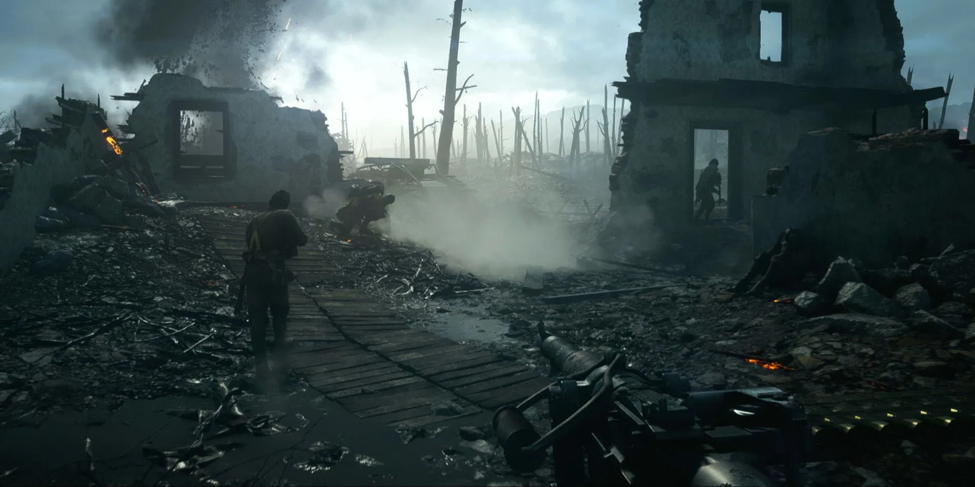 Gameplay Battlefield 1 ở chế độ Storm Of Steel khi tắt HUD