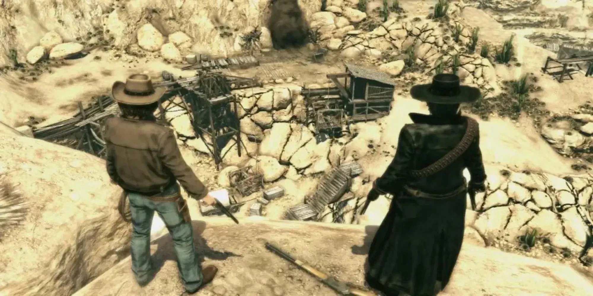 Gameplay Call of Juarez Bound in Blood với bối cảnh miền Tây
