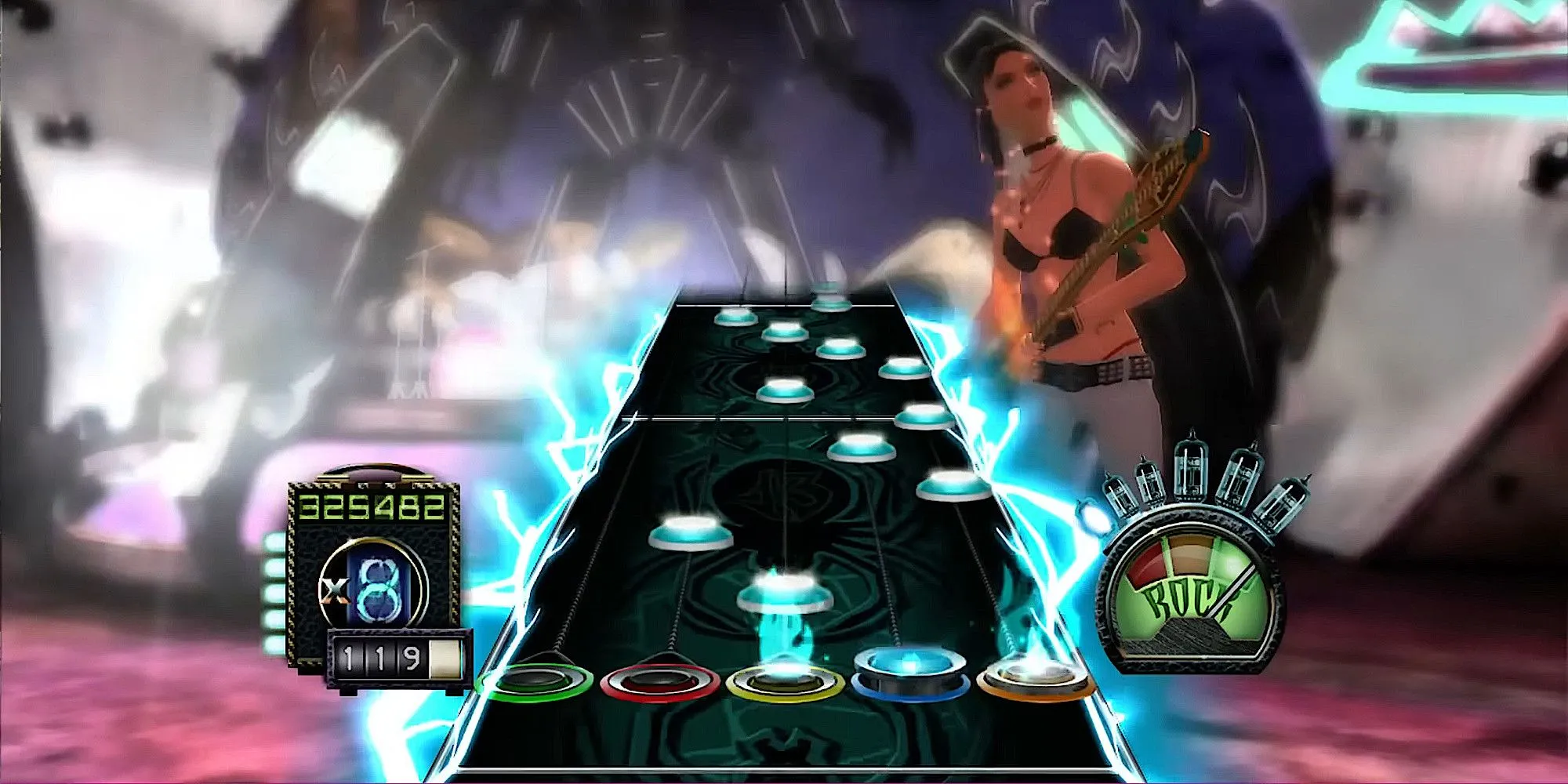 Gameplay Guitar Hero 3 bài Through The Fire And Flames ở độ khó Expert