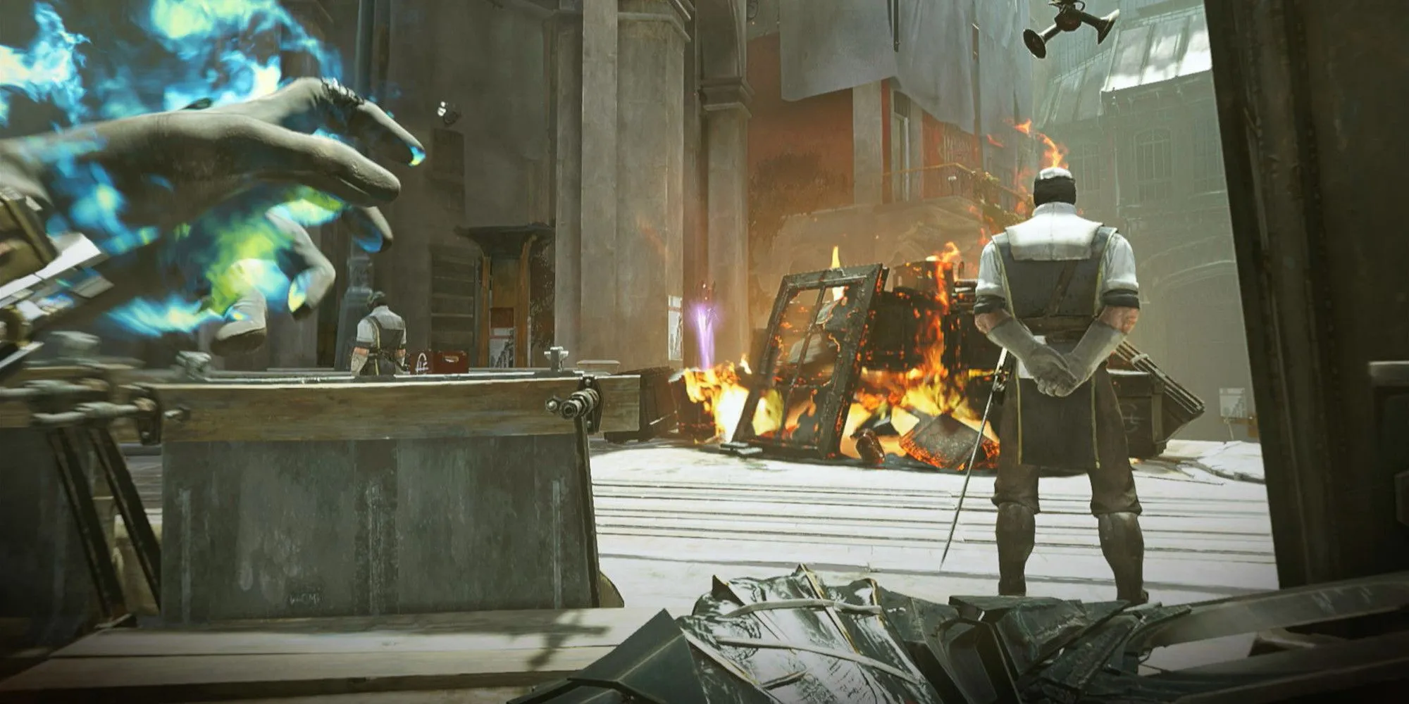 Gameplay lén lút trong Dishonored Death Of The Outsider khi tắt HUD