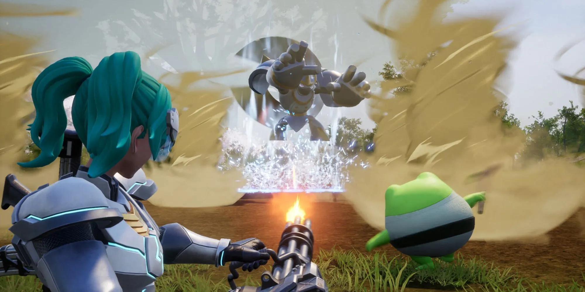 Gameplay Palworld với các cơ chế sinh tồn và chiến đấu