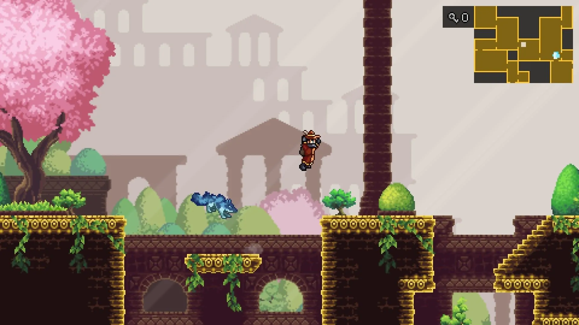 Giao diện chiến đấu theo lượt trong game Monster Sanctuary