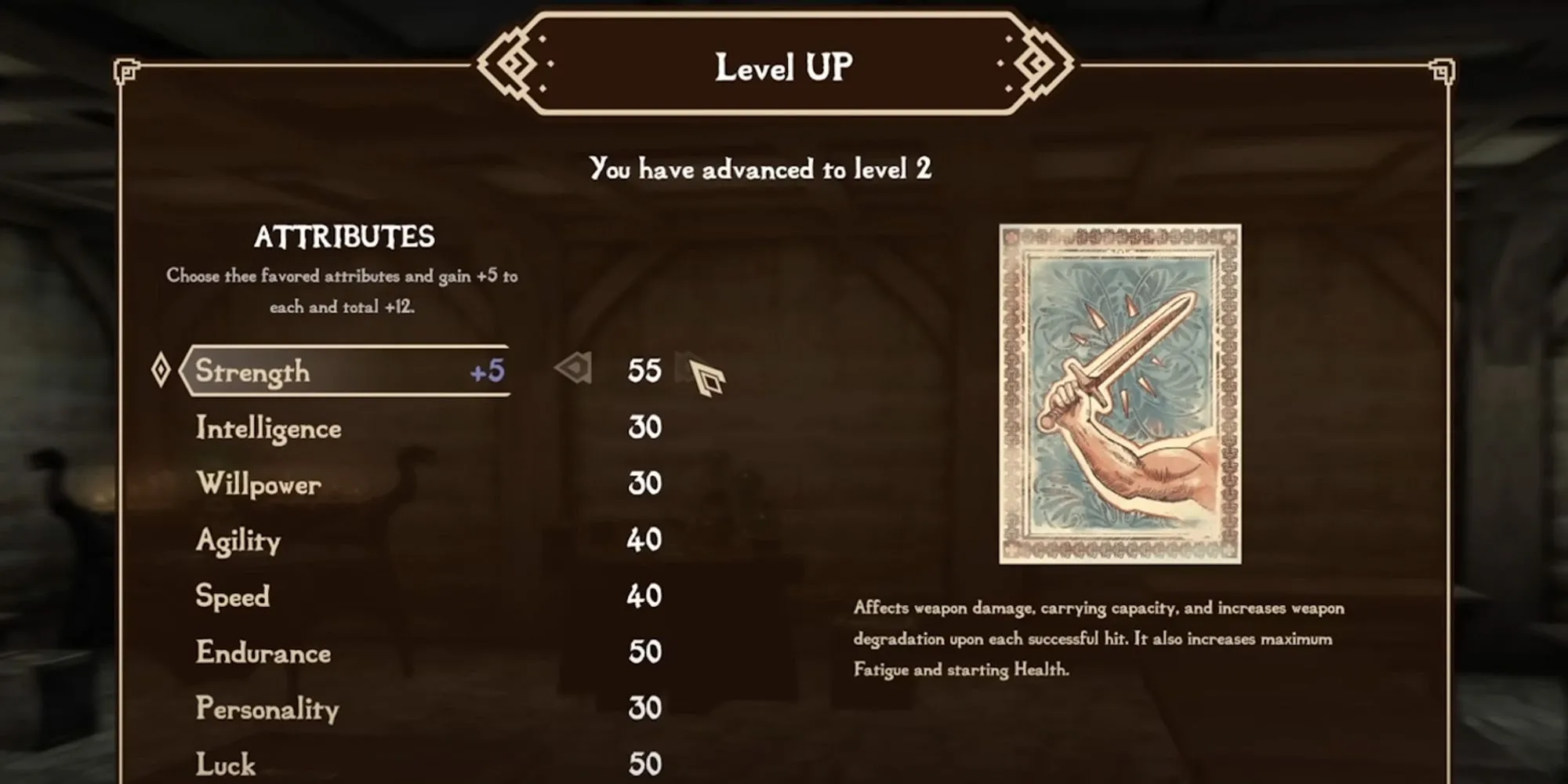 Giao diện người dùng (UI) của Skyblivion, giữ phong cách cổ điển của Oblivion