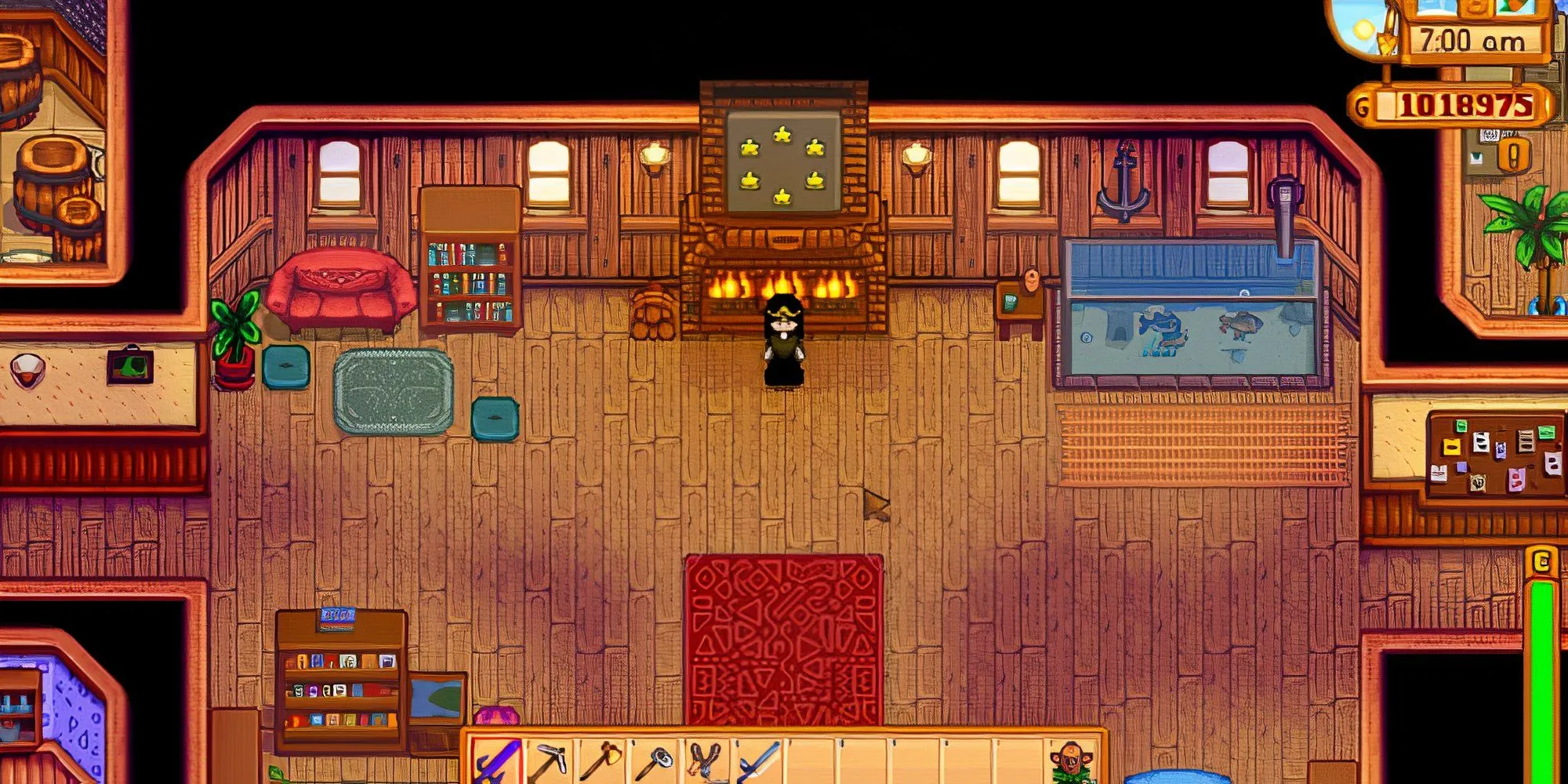 Giao diện Trung Tâm Cộng Đồng Stardew Valley với các gói vật phẩm cần thu thập