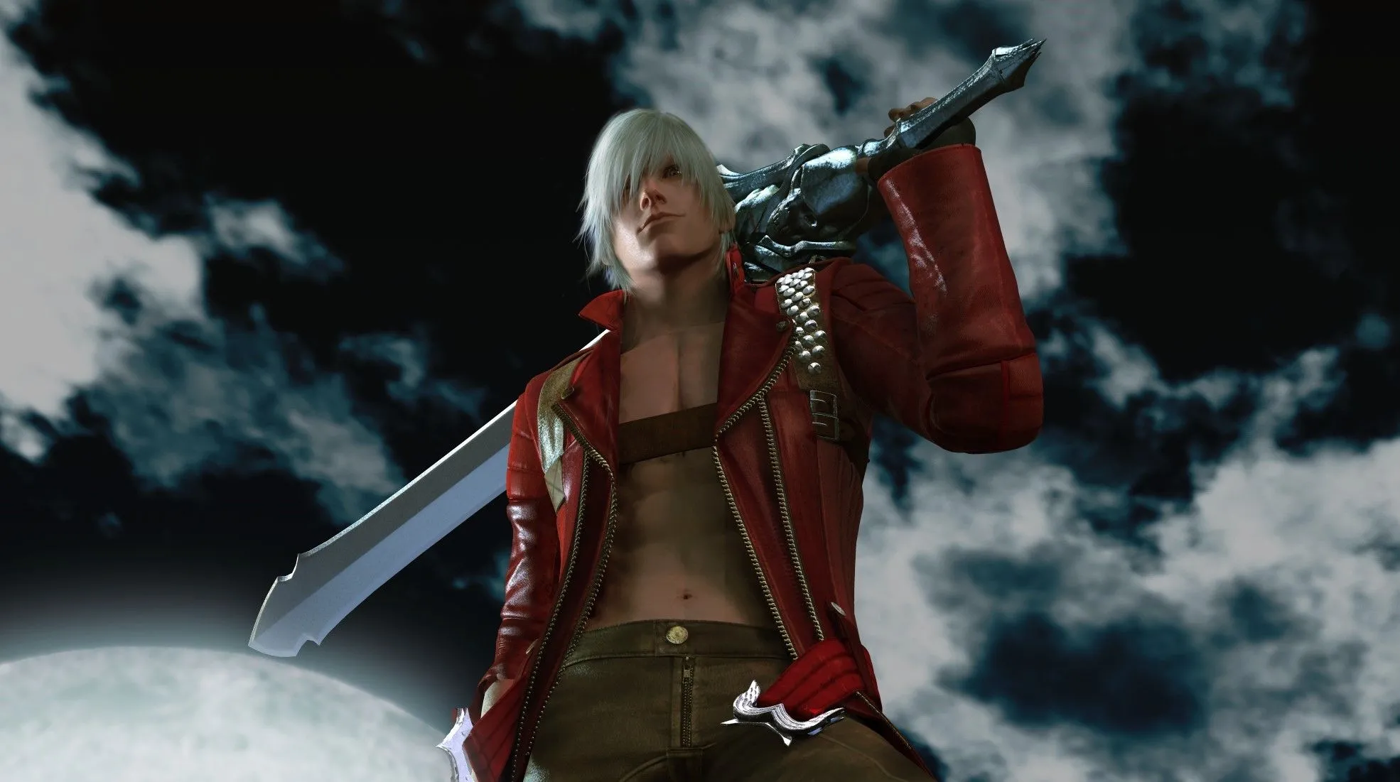 Hình ảnh Dante trong Devil May Cry, game hành động của Capcom