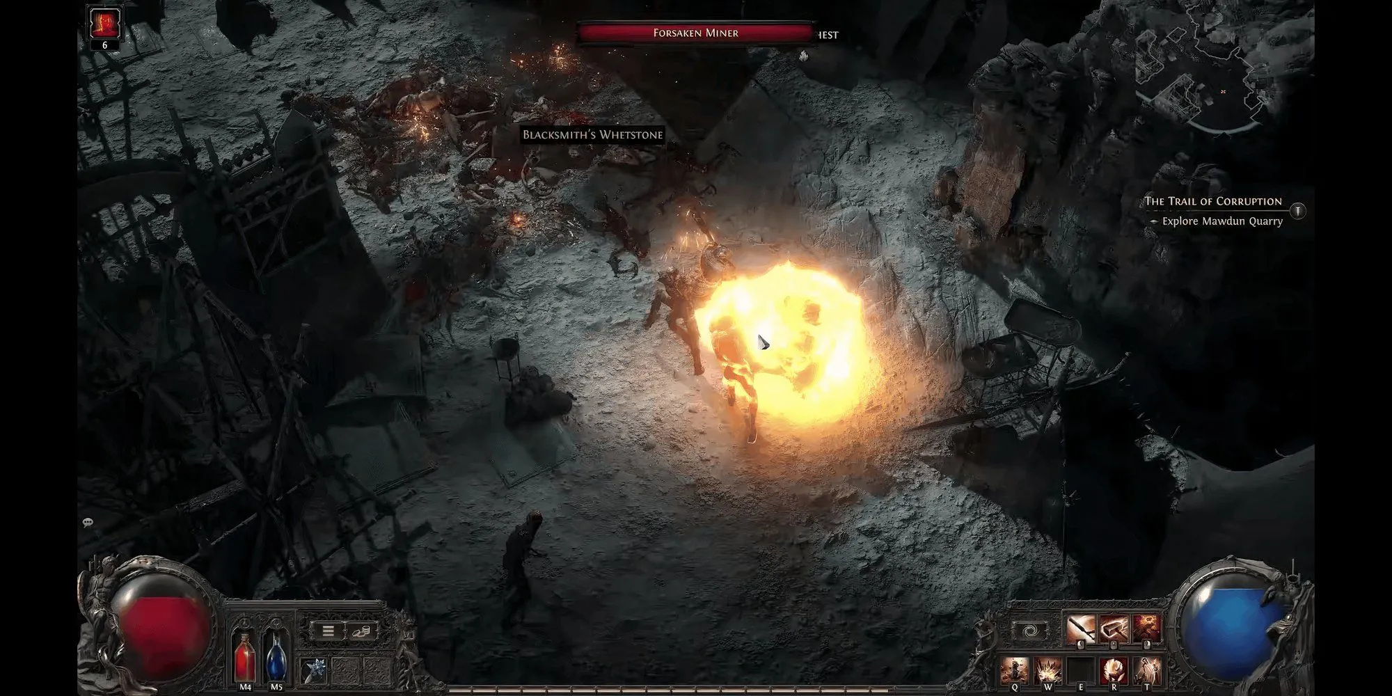Hình ảnh gameplay Warrior trong Path of Exile 2