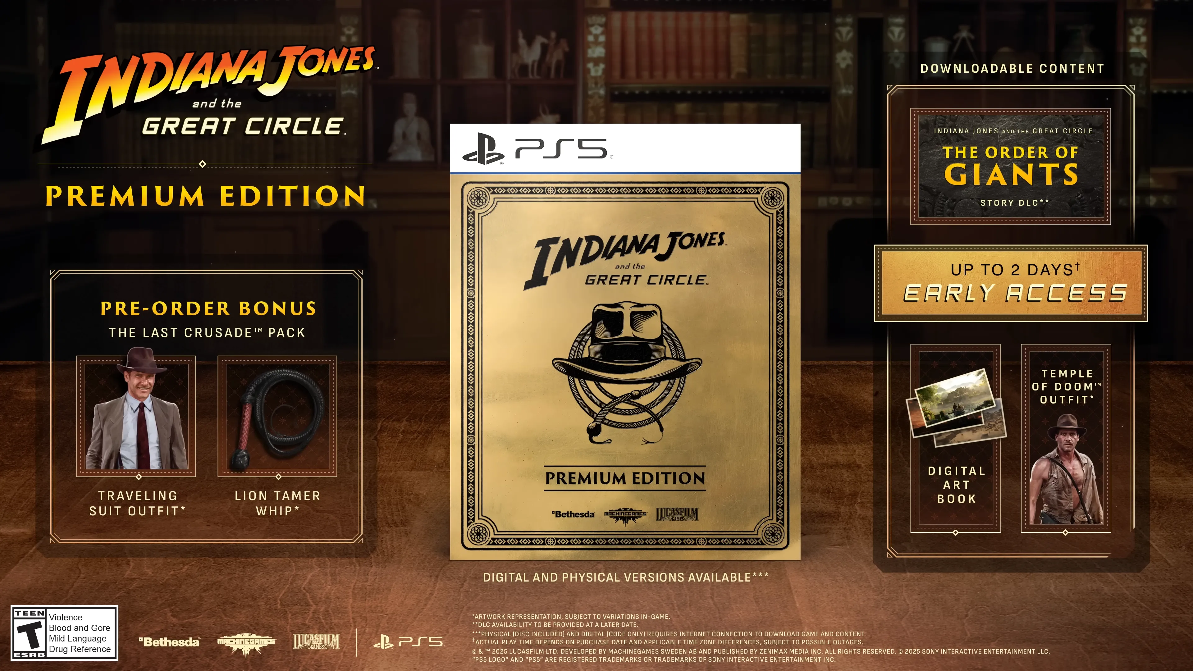 Hình ảnh Indiana Jones trong trailer công bố ngày phát hành Indiana Jones and the Great Circle trên PS5