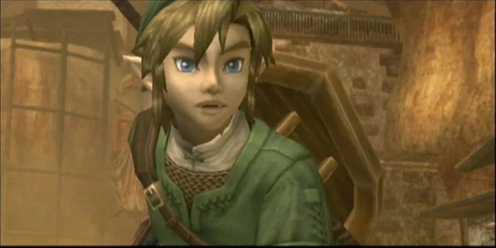 Hình ảnh Link cưỡi sói cùng Midna trong The Legend of Zelda Twilight Princess