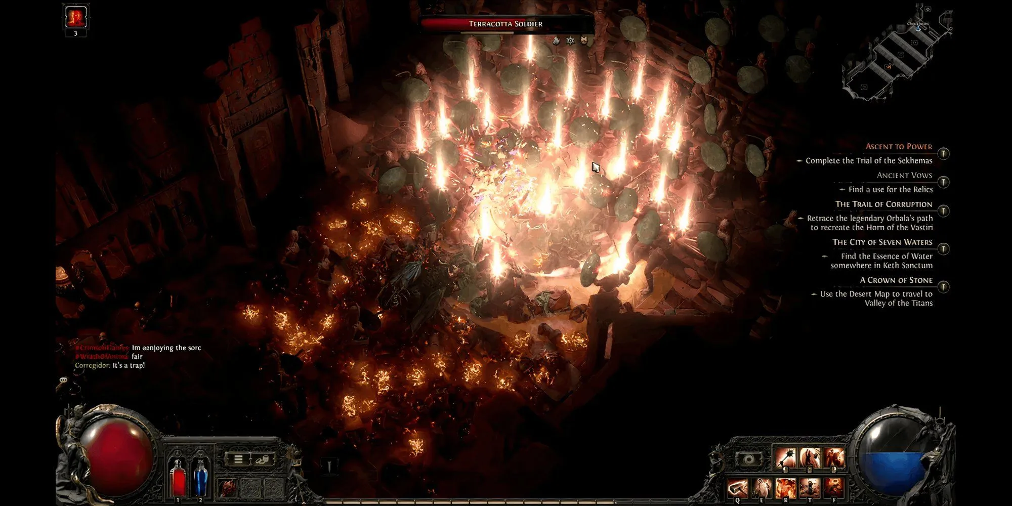 Hình ảnh minh họa nhân vật Warrior trong Path of Exile 2