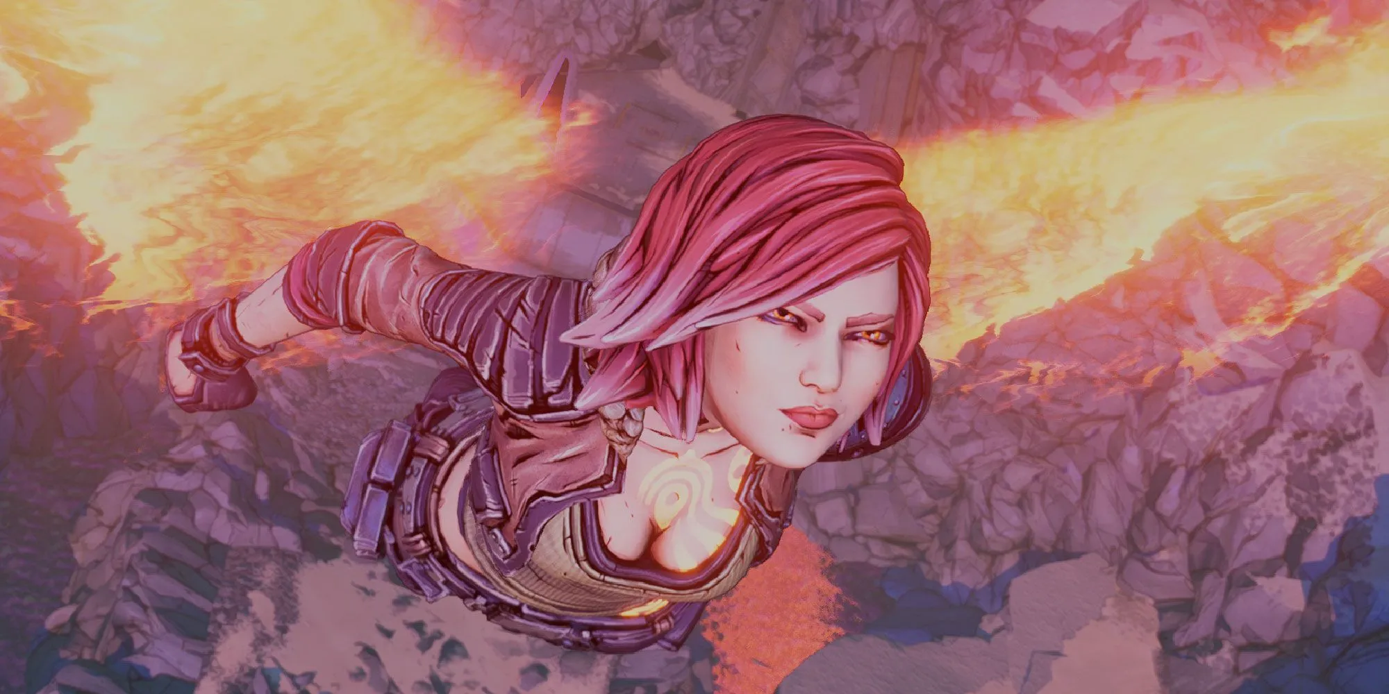 Hình ảnh nhân vật Lilith trong Borderlands 3, có thể là cảnh kết thúc hoặc một khoảnh khắc quan trọng