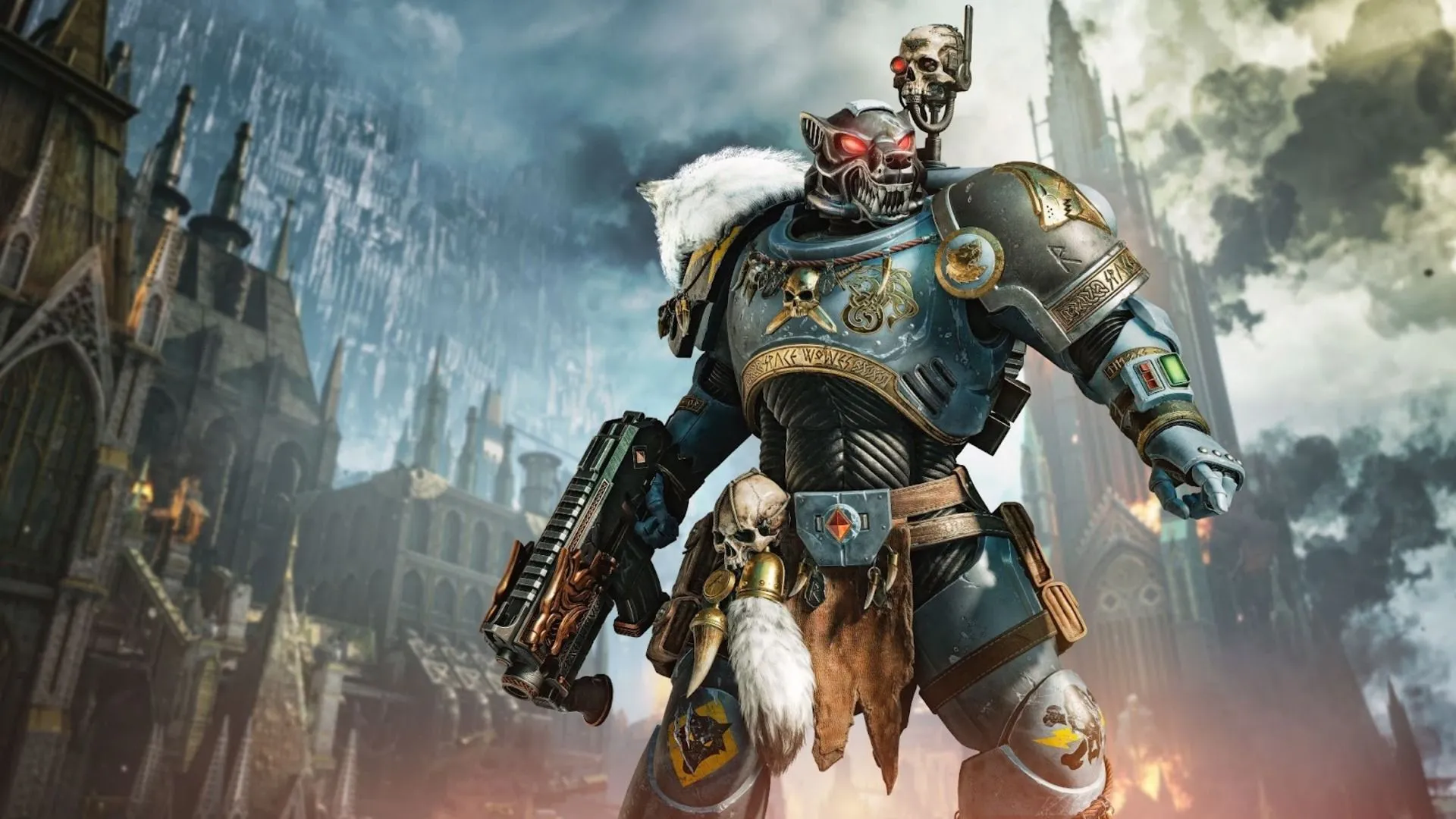 Hình ảnh quảng bá cho bản vá tháng 4 của Space Marine 2 với sự xuất hiện của Trygon