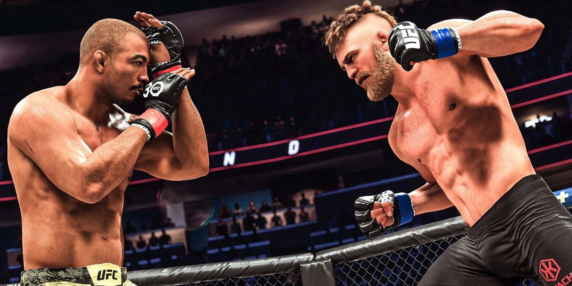 Hình ảnh quảng cáo game EA Sports UFC 5 với võ sĩ Alexander Volkanovski trên bìa