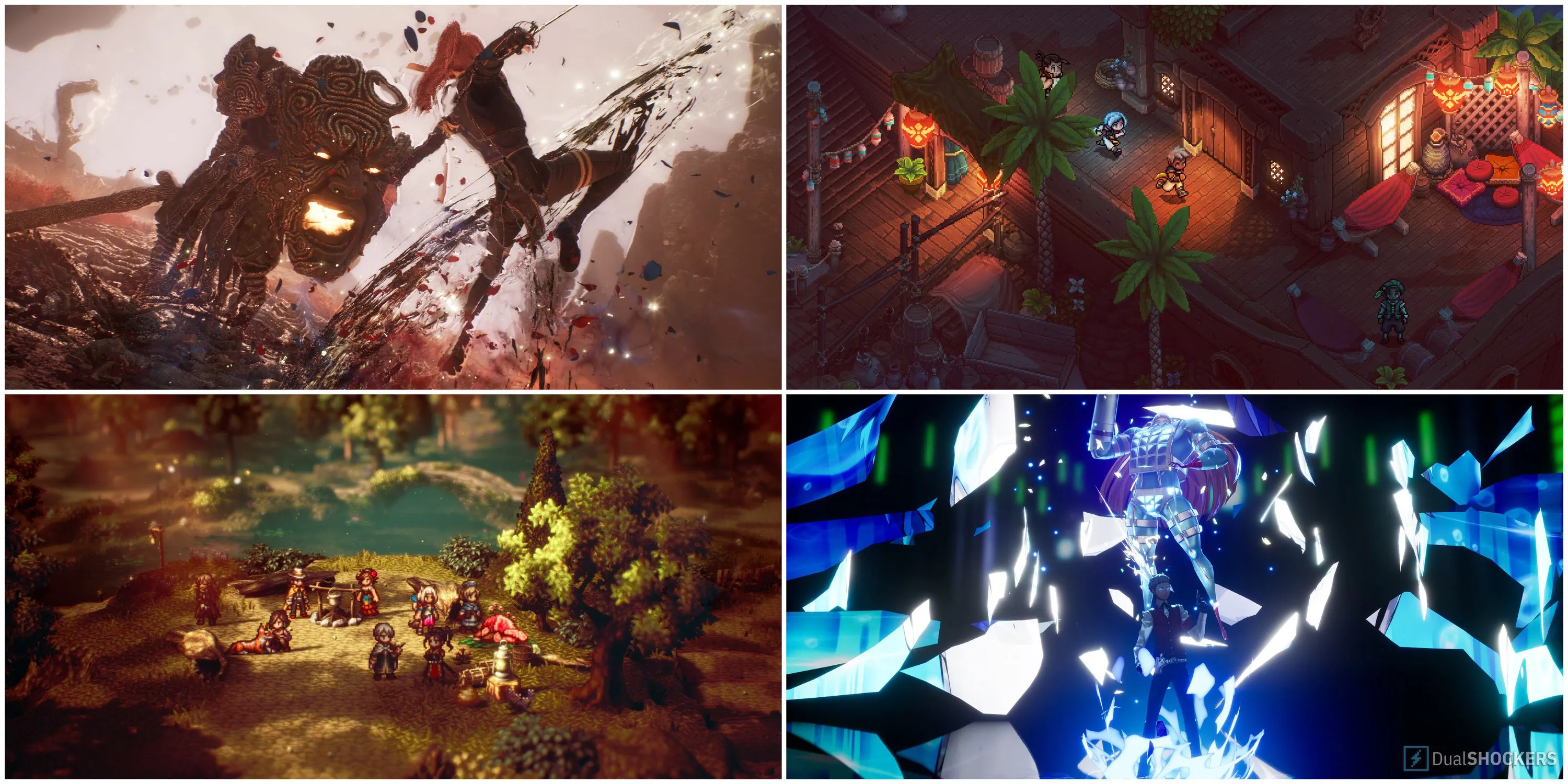 Hình ảnh tổng hợp các game JRPG nổi bật, bao gồm Clair Obscur Expedition 33