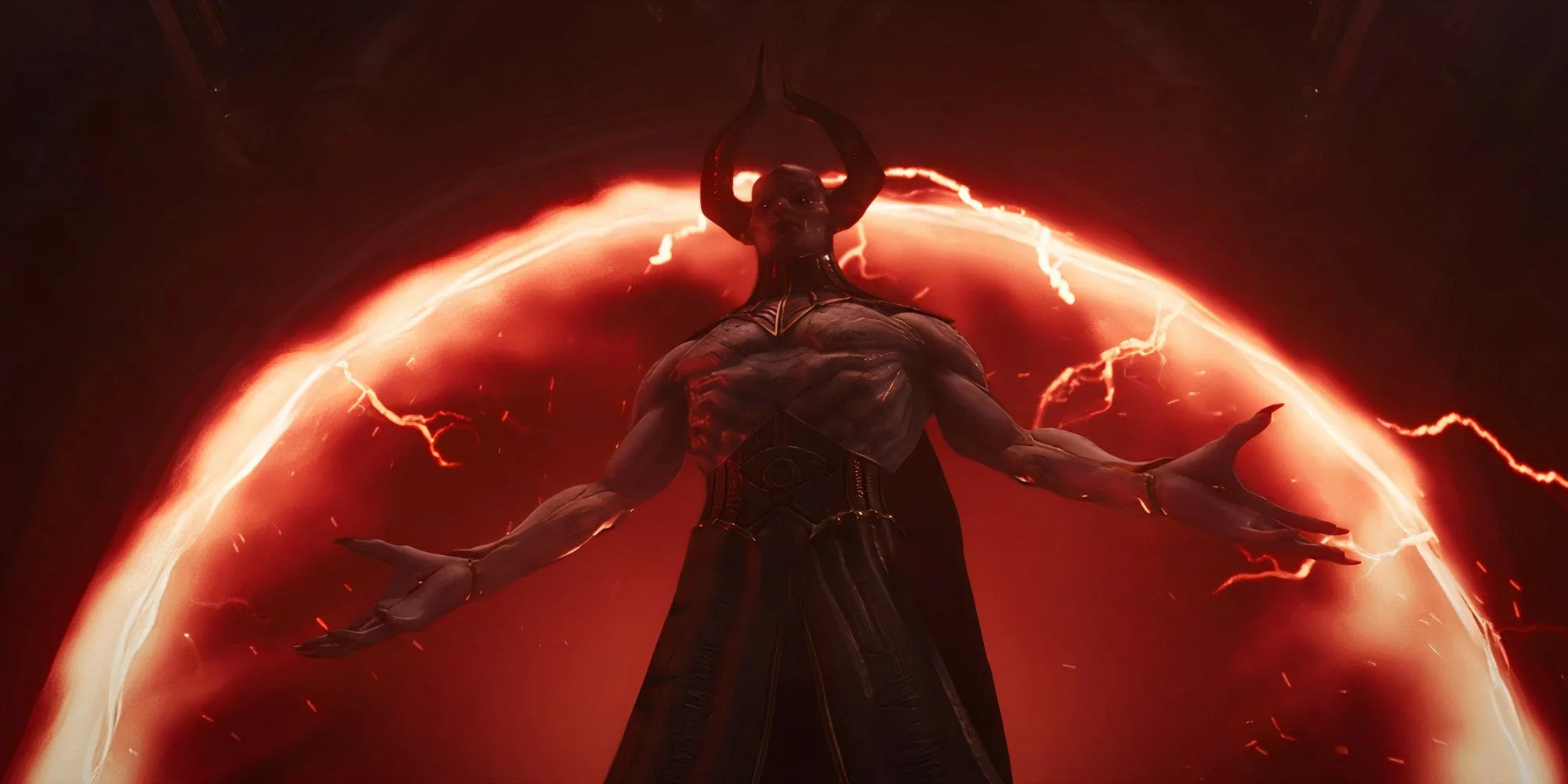 Hình ảnh tổng quan bối cảnh trong game Doom: The Dark Ages