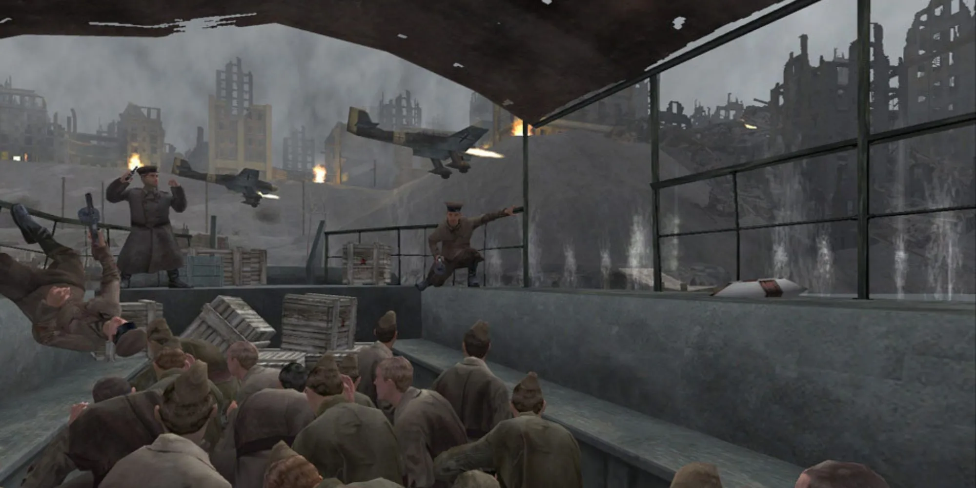 Hình ảnh từ tựa game Call of Duty phiên bản 2003