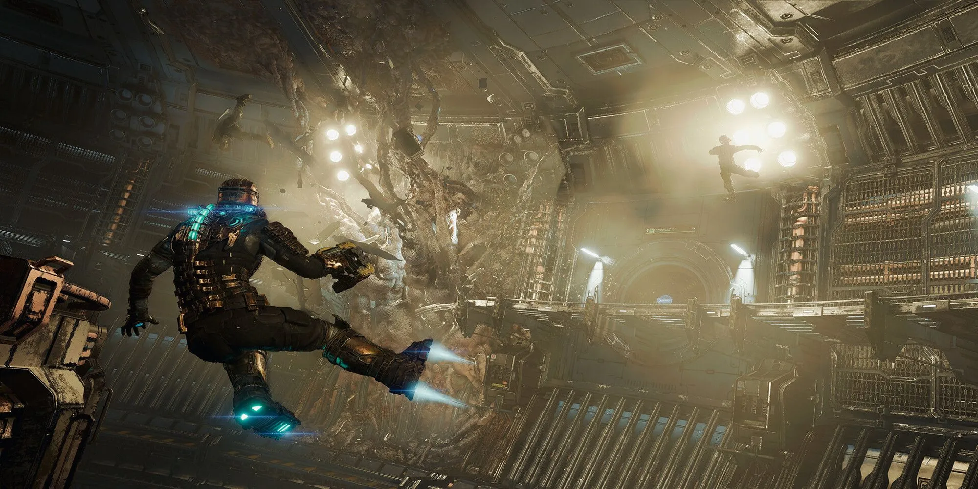 Isaac Clarke trôi dạt trong không gian trong Dead Space (2023)