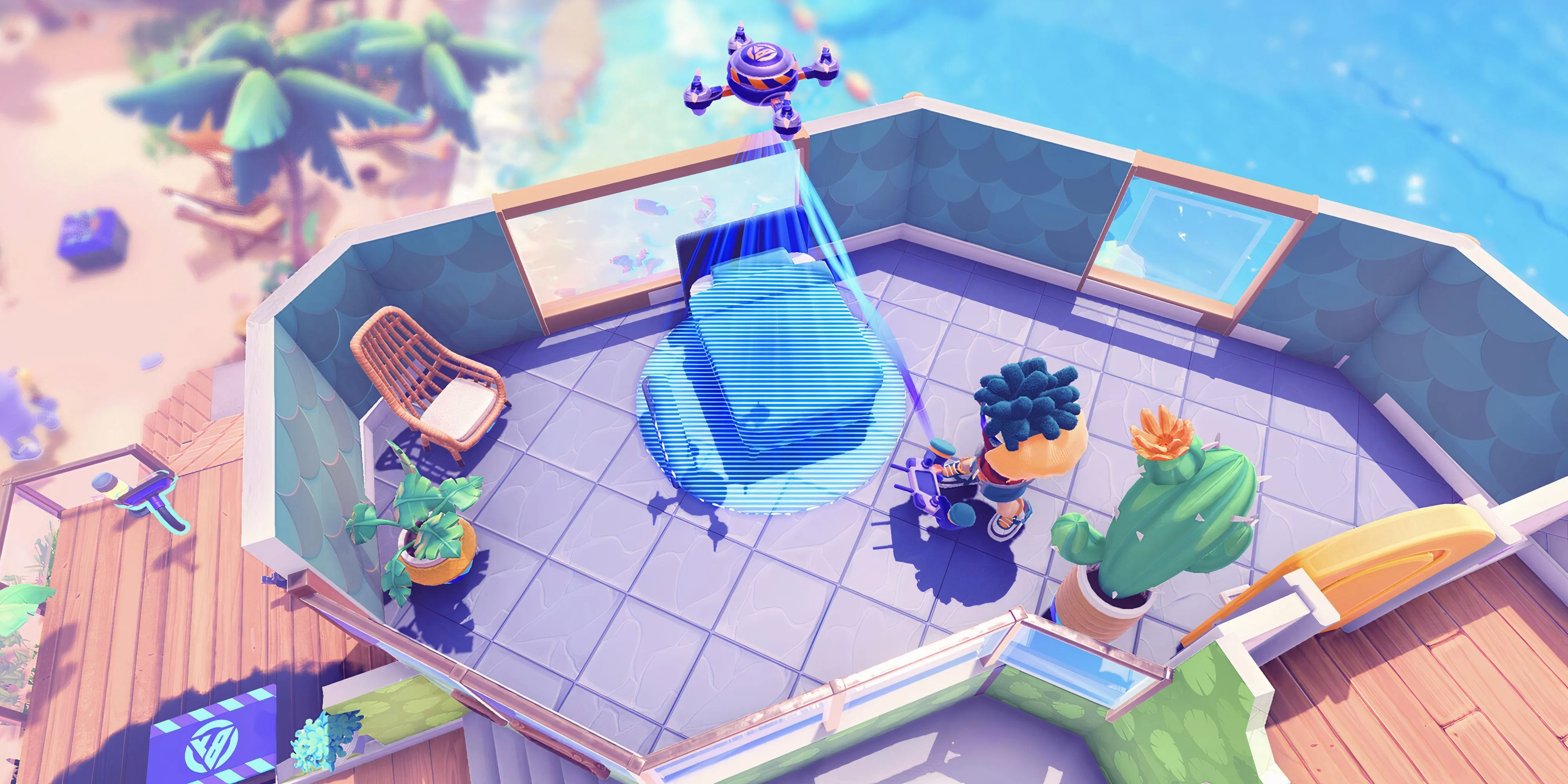 Kẻ trộm sử dụng máy quét để tìm vật phẩm quý trong game Bandit Trap