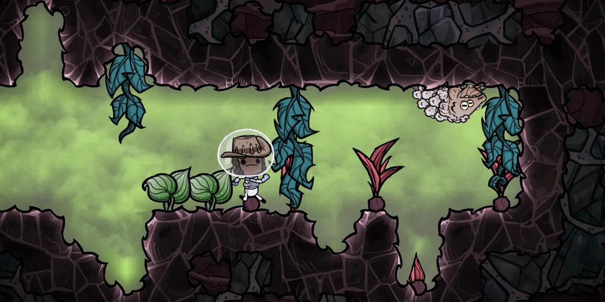 Khám phá hang động ngầm khi quản lý colony trong Oxygen Not Included