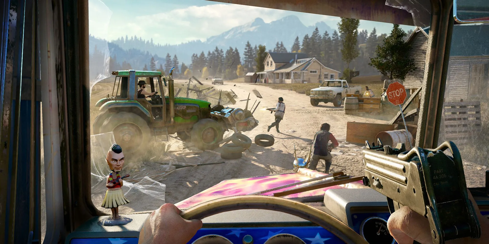 Khung cảnh núi non hùng vĩ và vùng nông thôn của Hạt Hope, Montana trong Far Cry 5