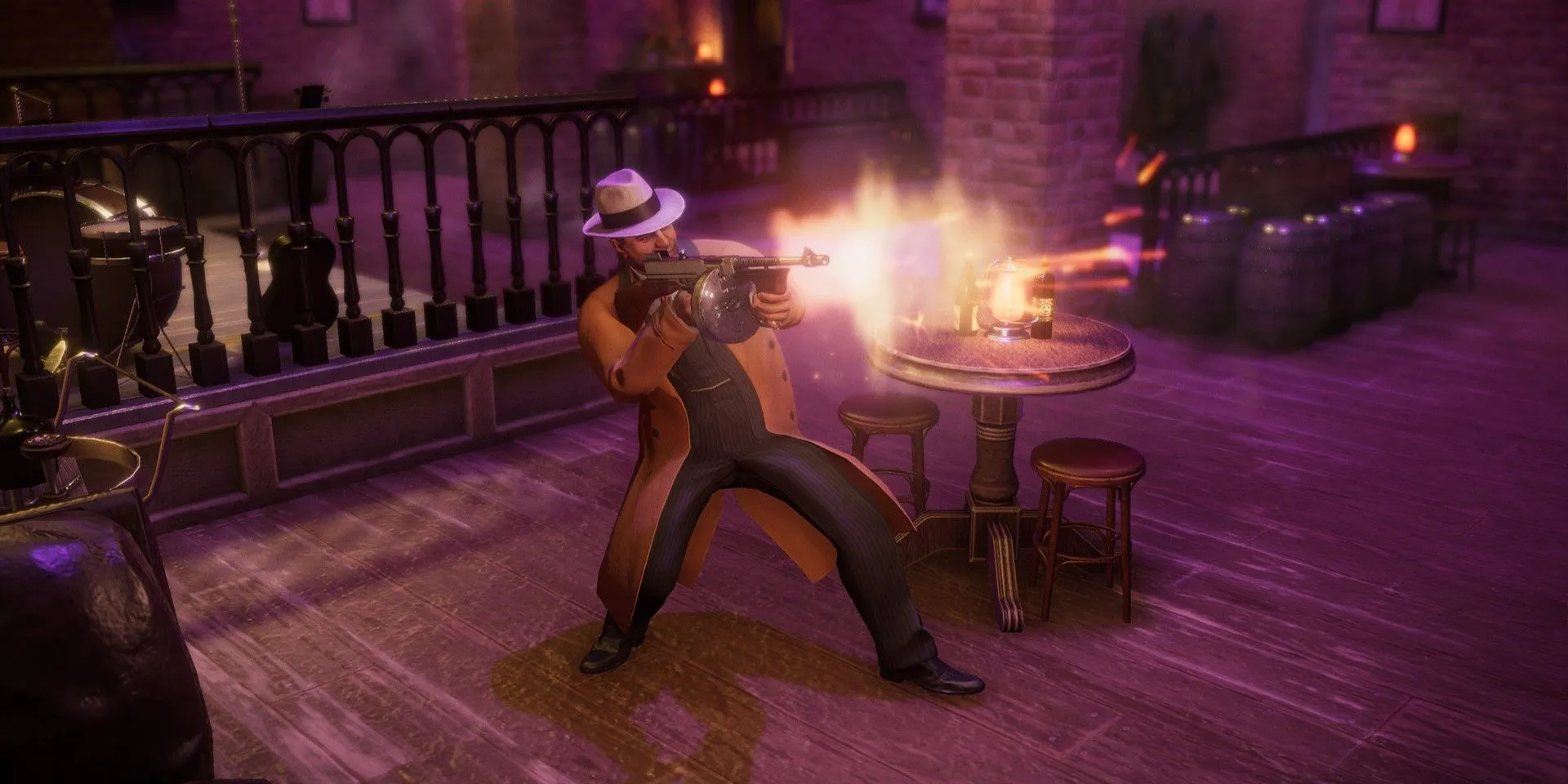 Khung cảnh thành phố Chicago trong game Empire of Sin với phong cách cổ điển