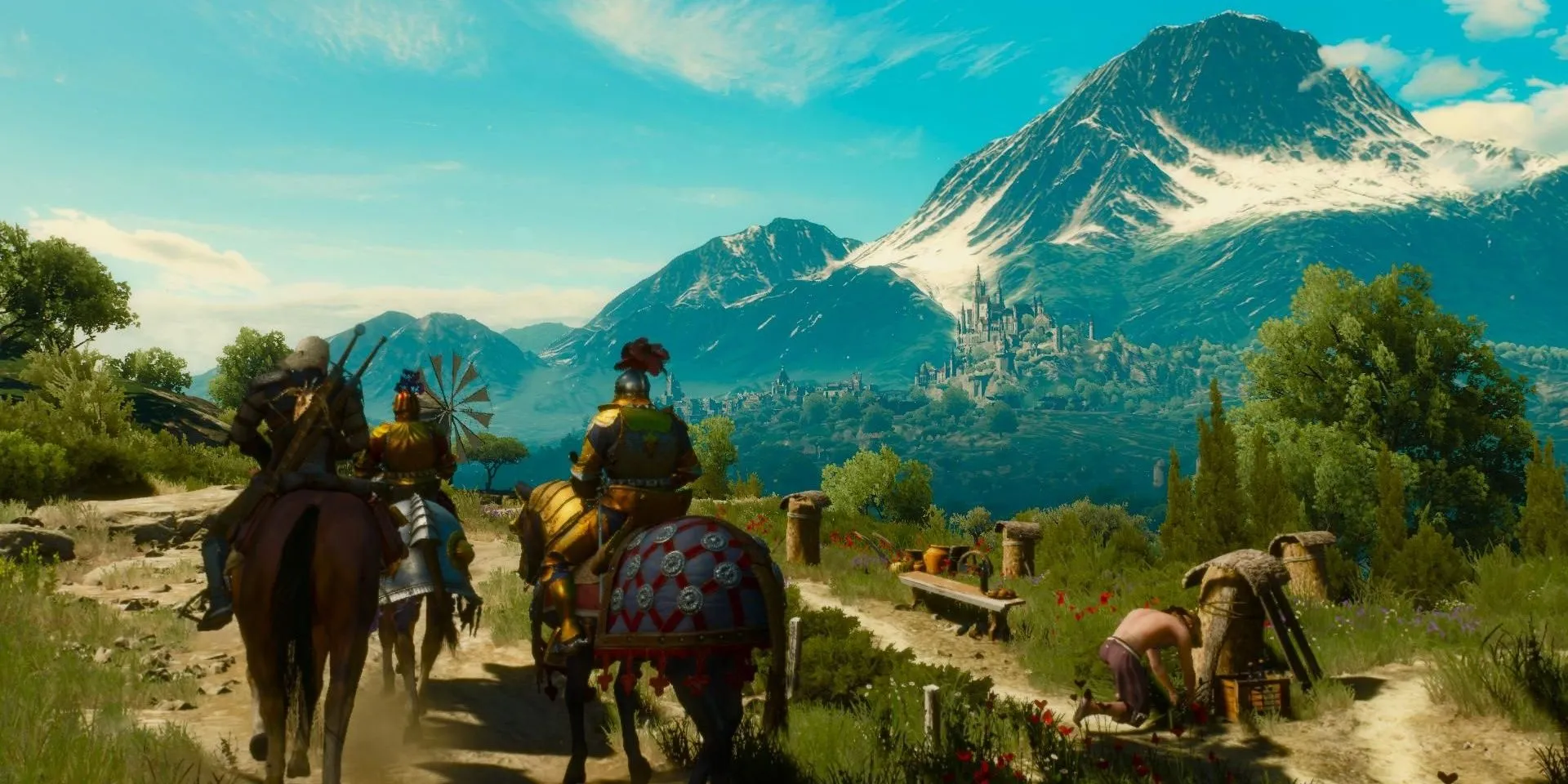 Khung cảnh tươi đẹp của vùng đất Toussaint trong DLC Blood and Wine của The Witcher 3