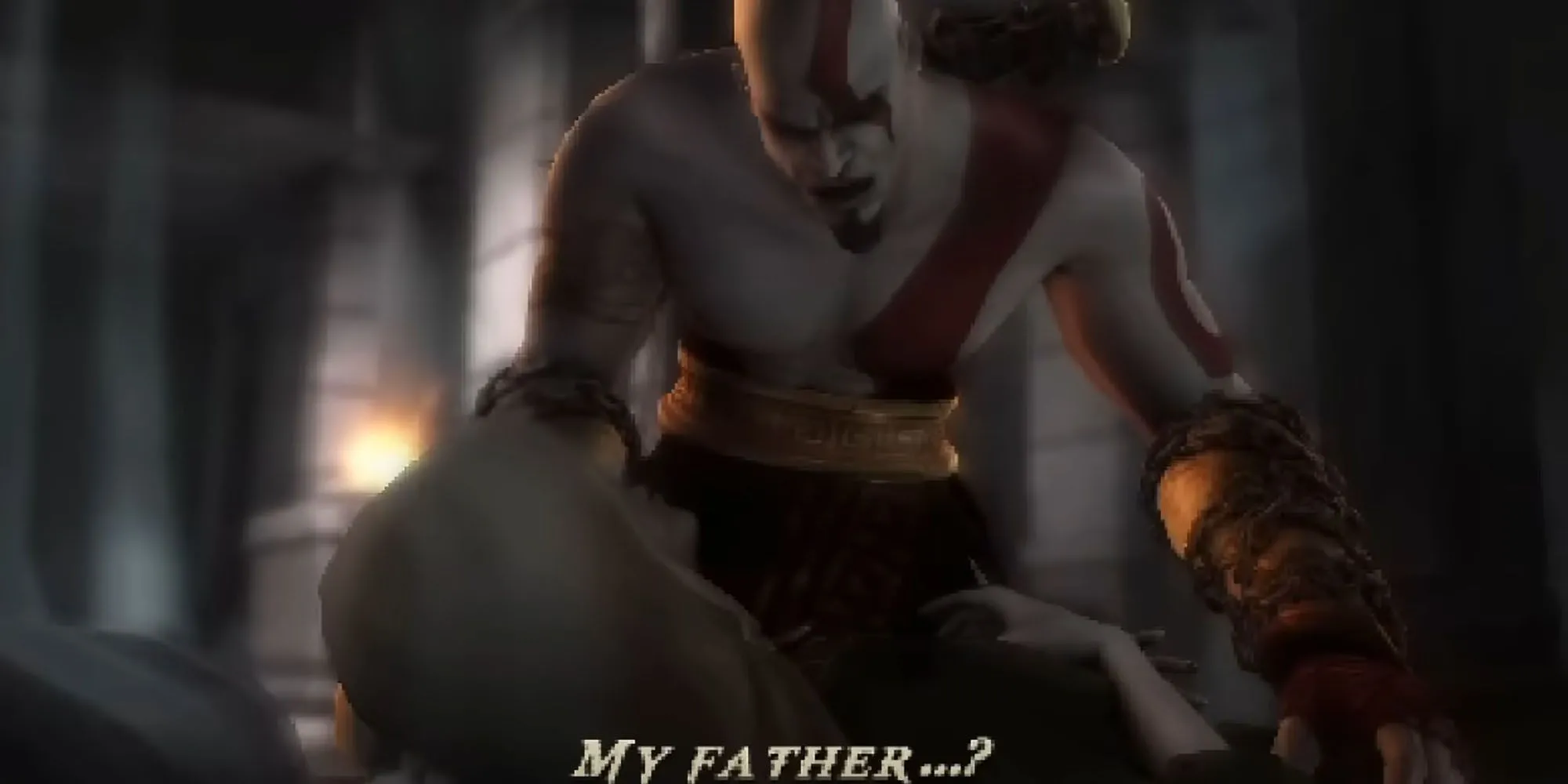 Kratos sử dụng Arms of Sparta trong God of War Ghost of Sparta trên PSP