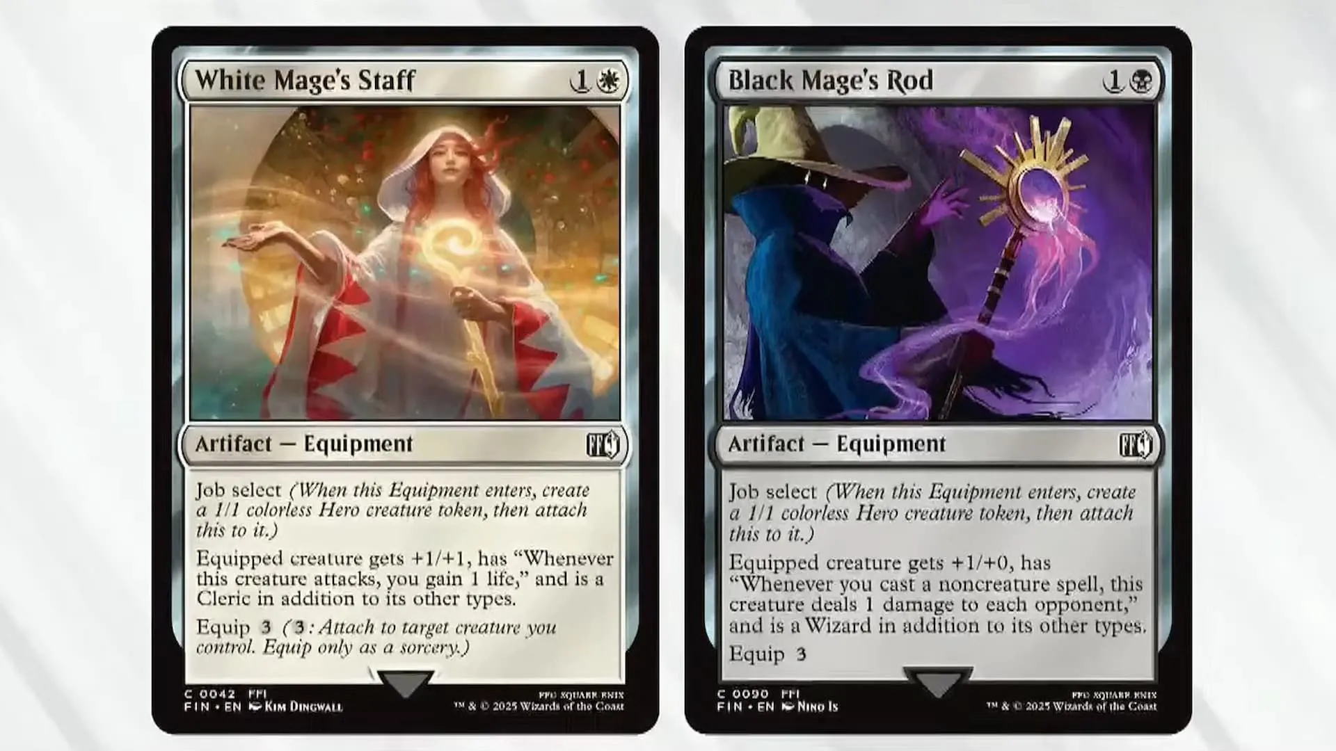 Minh họa cơ chế chọn nghề Job Select trong thẻ bài Magic The Gathering Final Fantasy