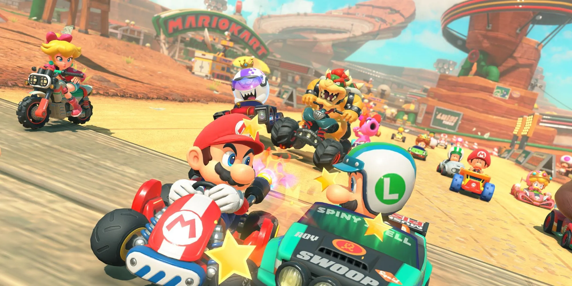 Minh họa game Mario Kart World, được CEO Bowser dùng làm ví dụ về định giá biến đổi dựa trên giá trị trải nghiệm gameplay.