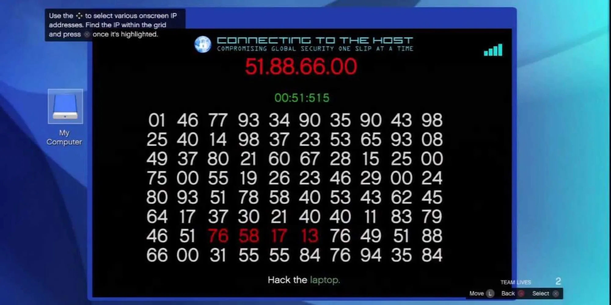 Mini-game hacking trên máy tính trong GTA Online